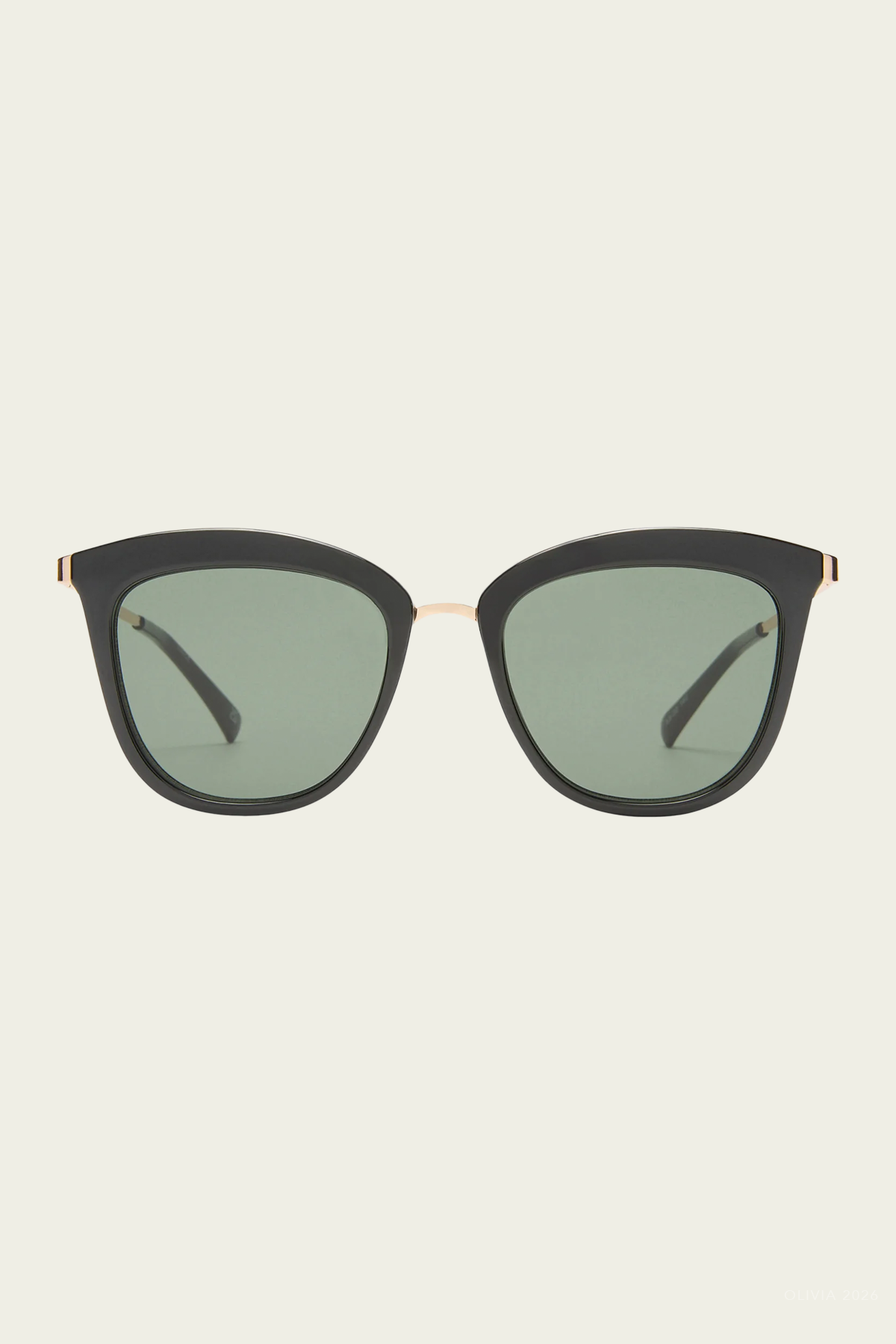 Caliente Cat-Eye Sunglasses in Black Gold