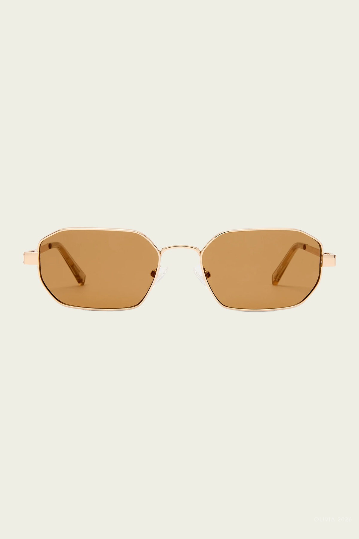 Mythic Square Sunglasses in Gold