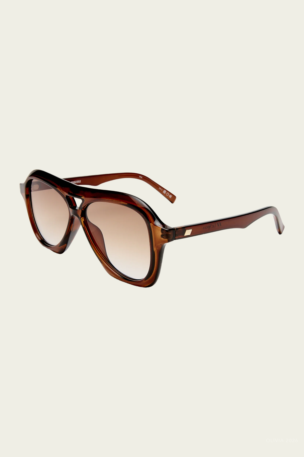 Drizzle Aviator Sunglasses in Cocoa