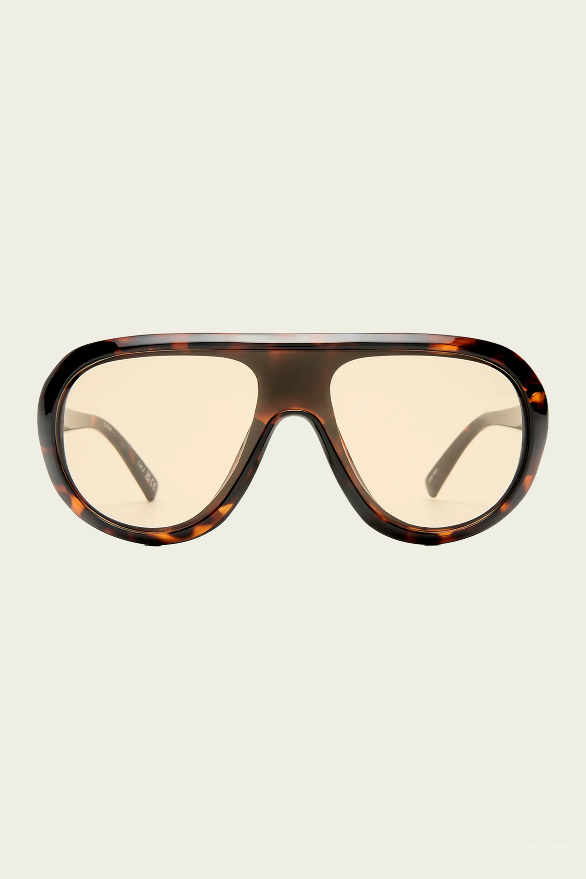Obsession Shield Sunglasses in Dark Tort