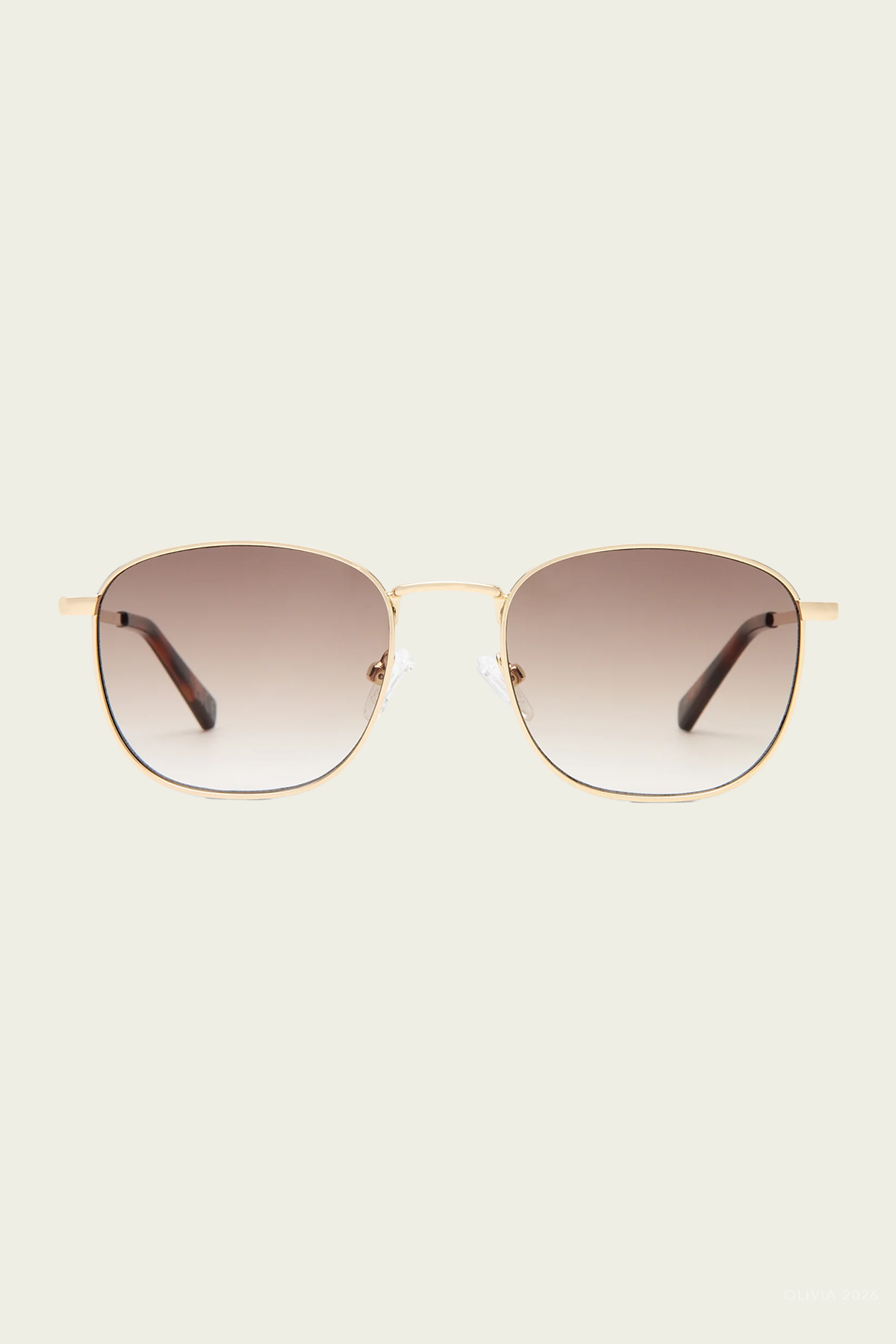 Neptune Deux Square Sunglasses in Gold