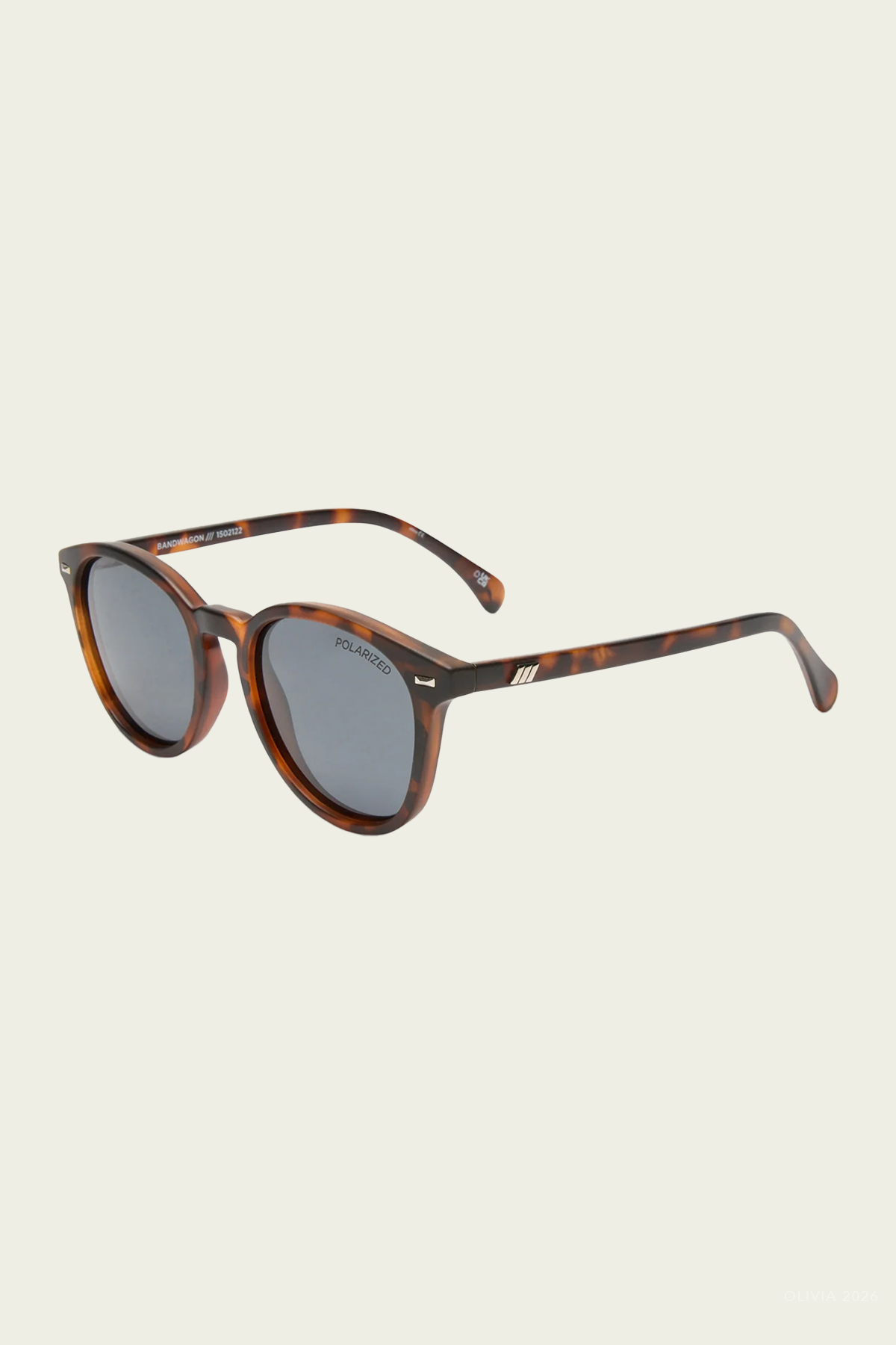 Bandwagon Round Sunglasses in Matte Tort