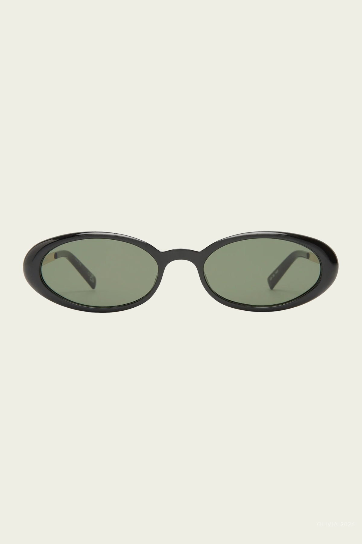 Magnifique Oval Sunglasses in Black