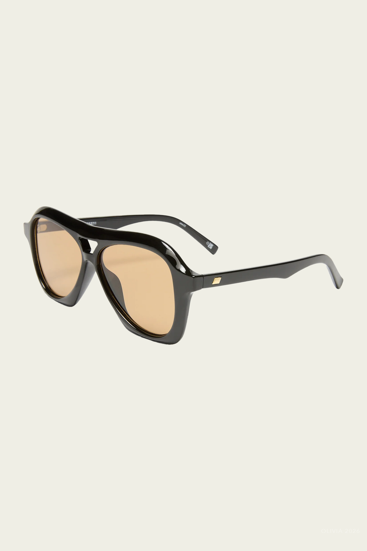 Drizzle Aviator Sunglasses in Black