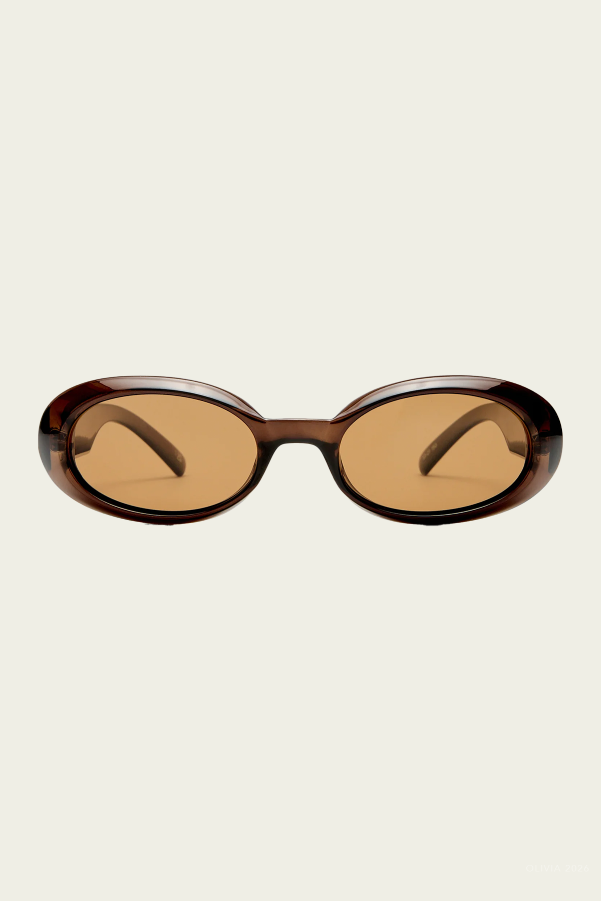 Work It! Oval Sunglasses in Cocoa