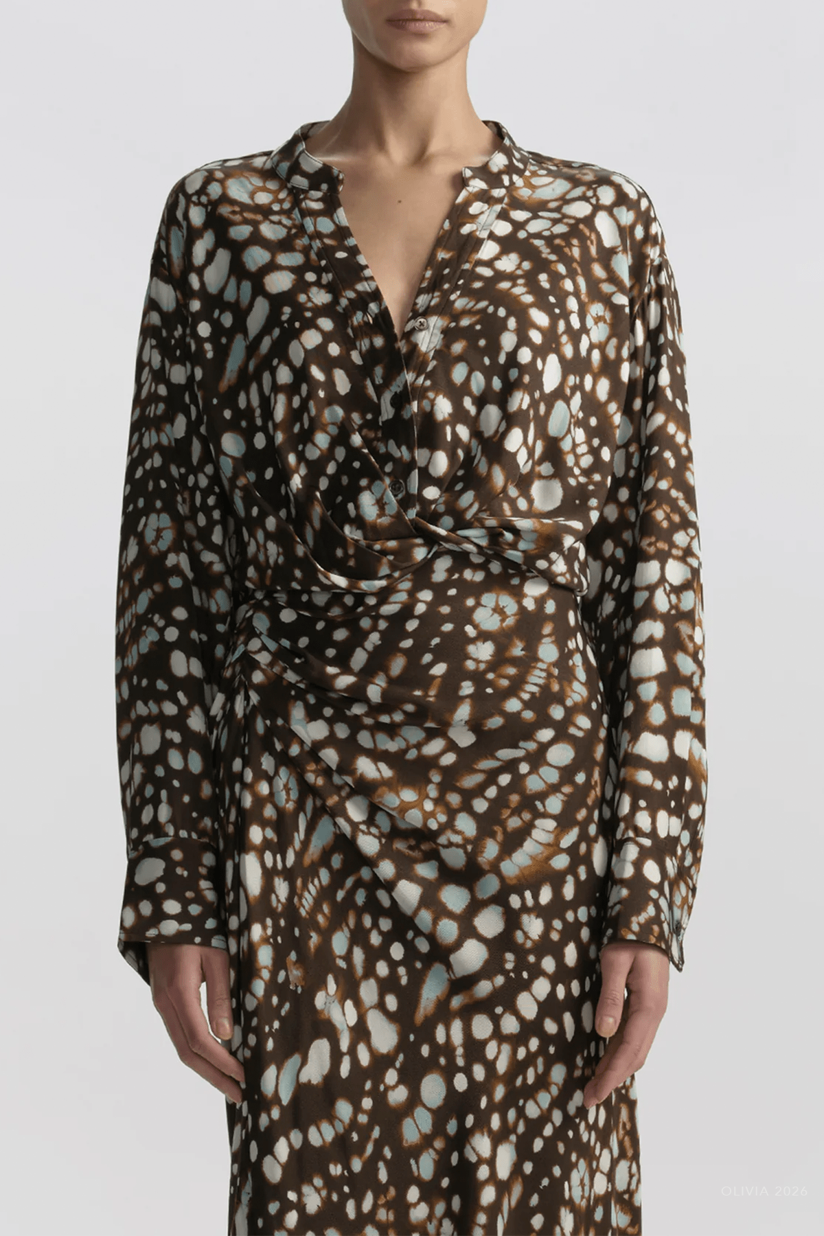 Luca Printed Top in Ganache Multi - shop - olivia.com