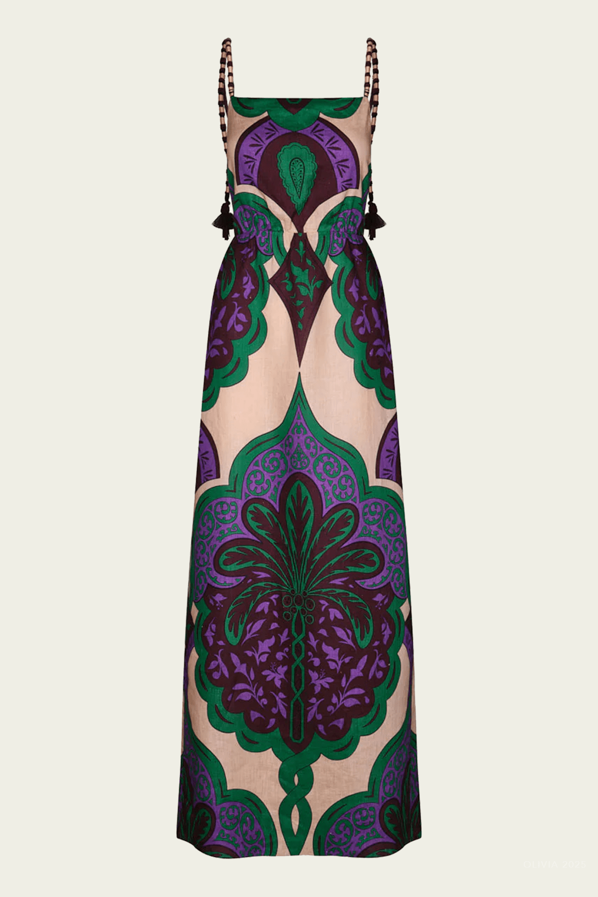 Lucky Charm Maxi Dress in Emerald Purple - shop - olivia.com