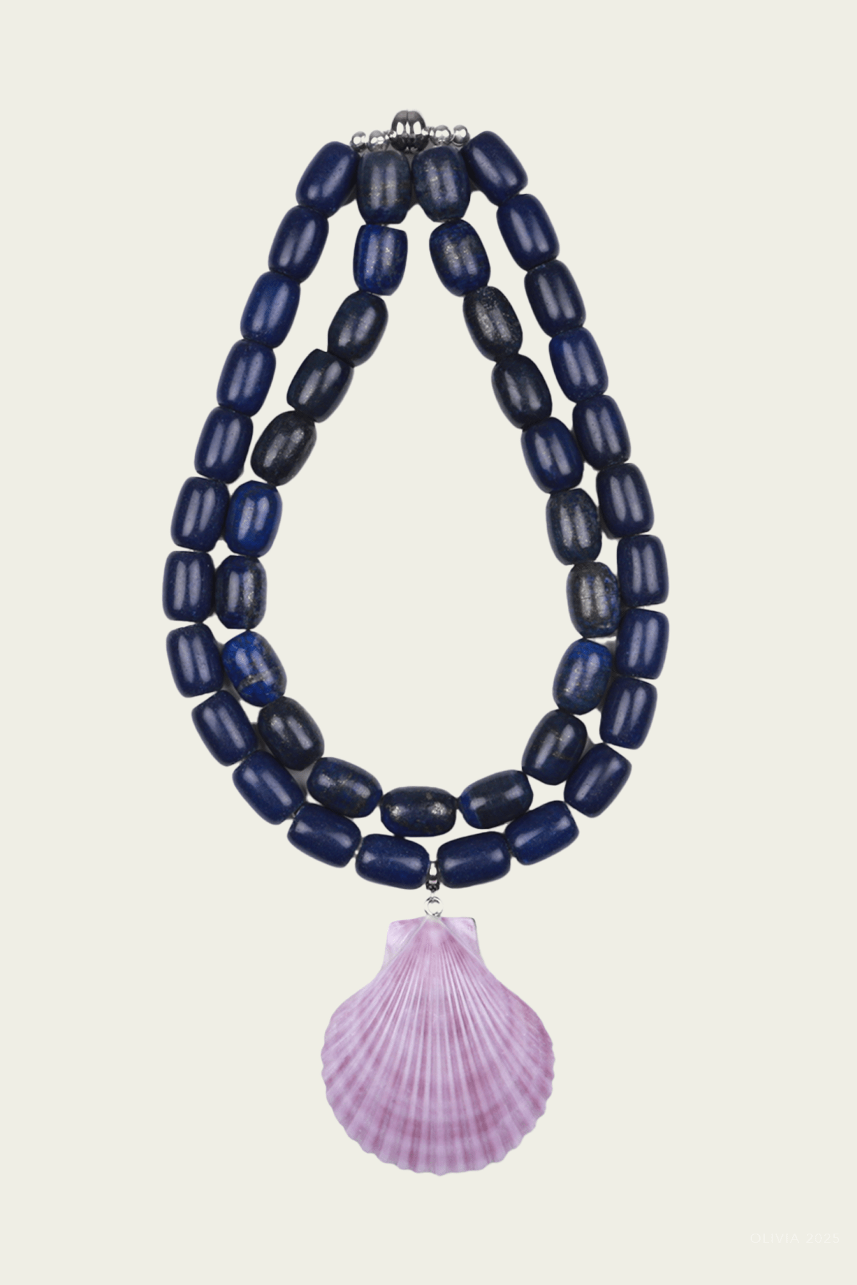 Luma Necklace in Navy Lilac - shop - olivia.com