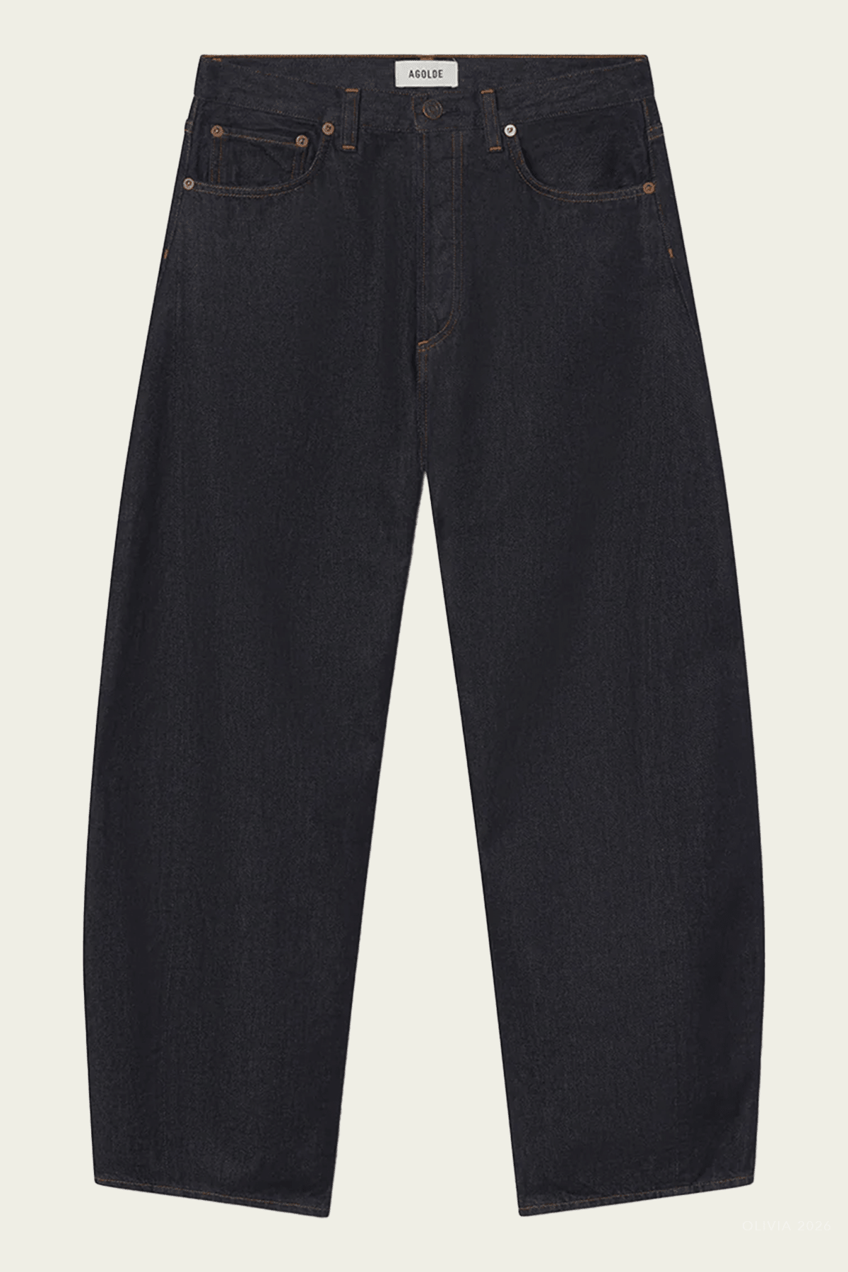 Luna High - Rise Pierced Taper (Weightless) in Rinse - shop - olivia.com