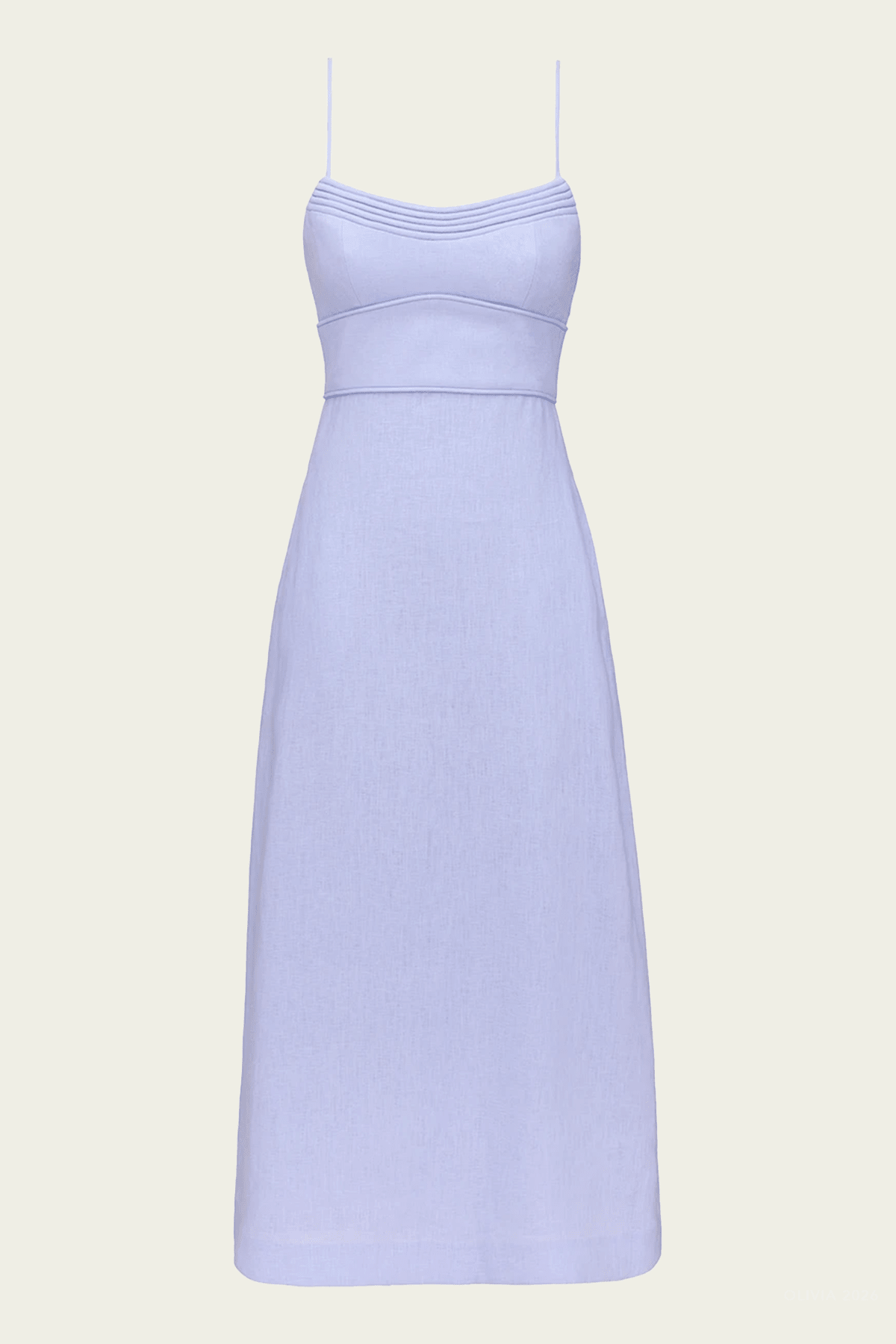 Luna Midi Dress in Sky - shop - olivia.com