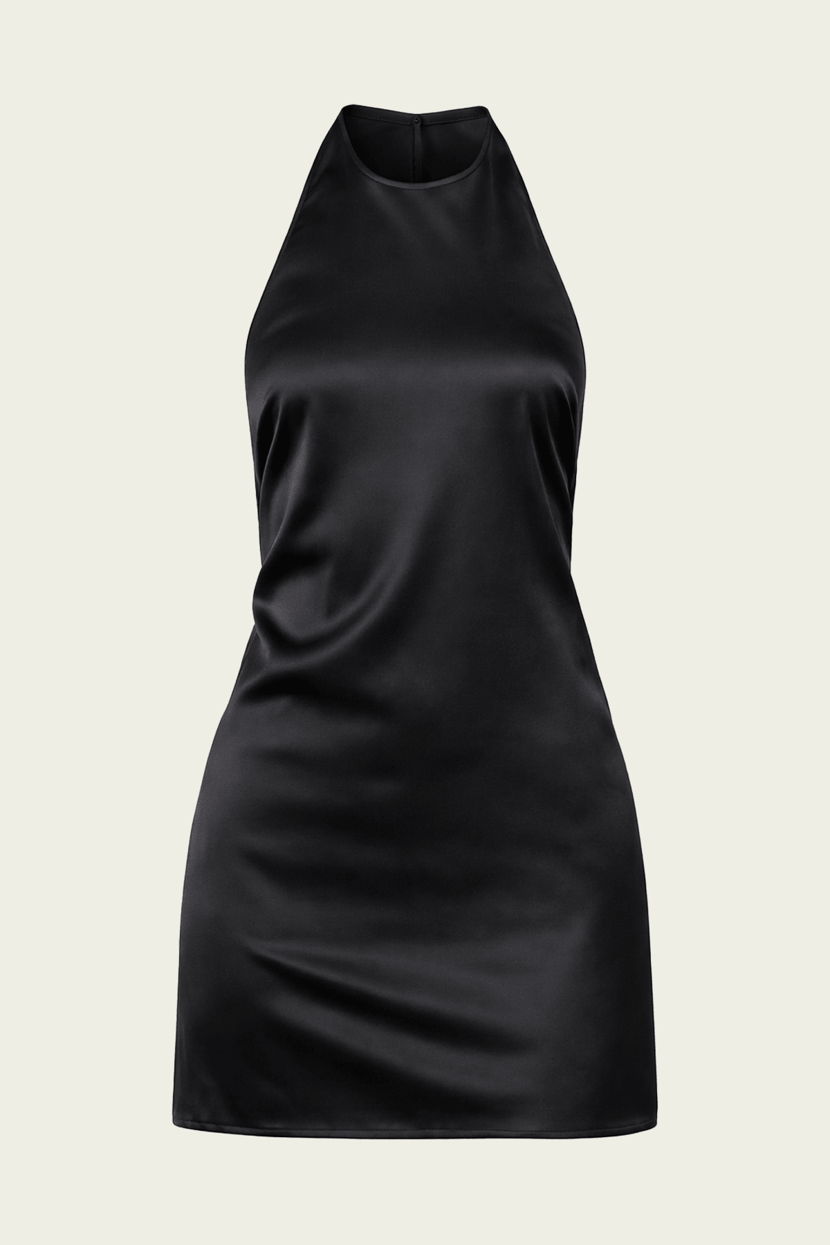 Lustre Mini Halter Dress in Black - shop - olivia.com