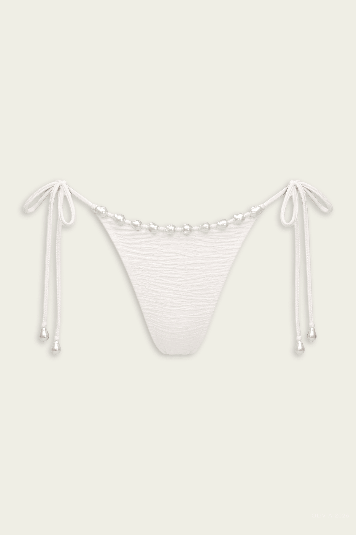 Luxe Aurora Bikini Bottom in Cloud - shop - olivia.com