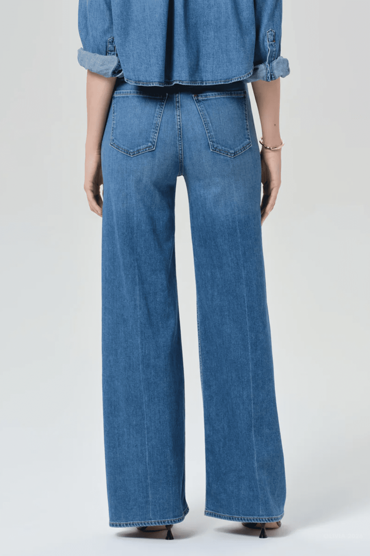 Lyra Long Wide Leg in Lennox - shop - olivia.com