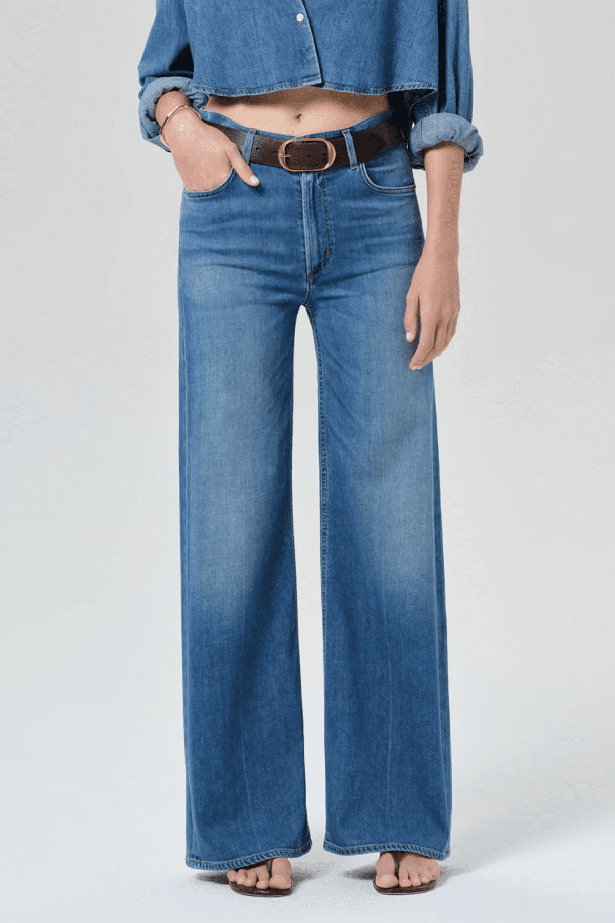 Lyra Long Wide Leg in Lennox - shop - olivia.com