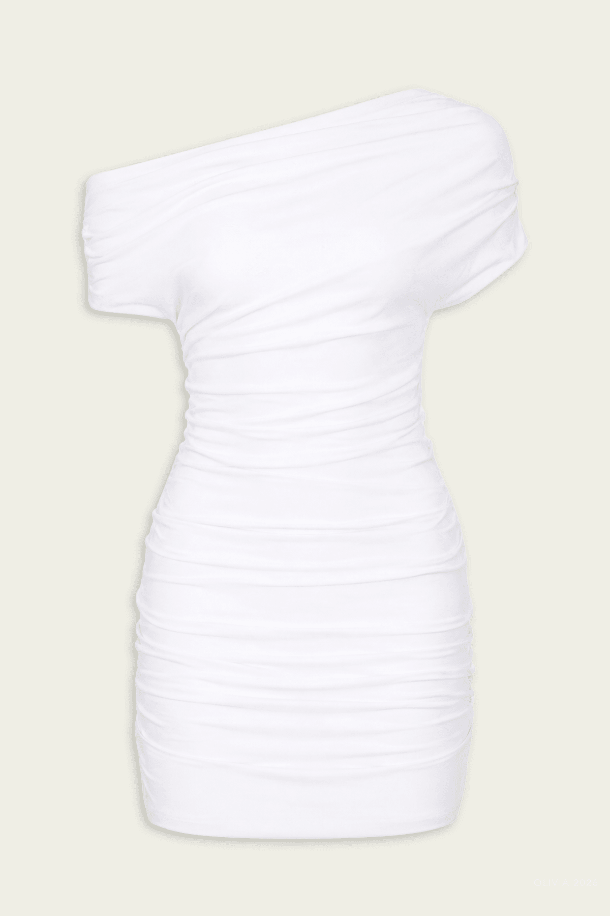 white draped mini dress Lysa in Color:Forest/Rose Gold magentoId:28203 Product code These Are the Only