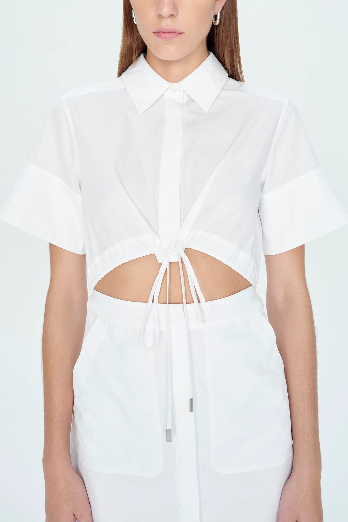 Marcy Mini Dress in White - shop-olivia.com