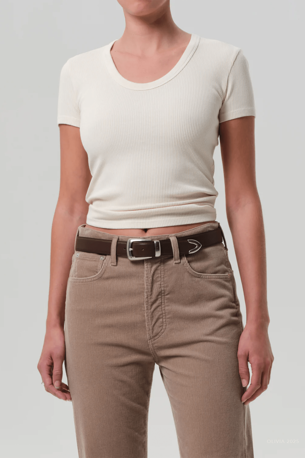 Maude U - Neck Tee in Pashmina - shop - olivia.com