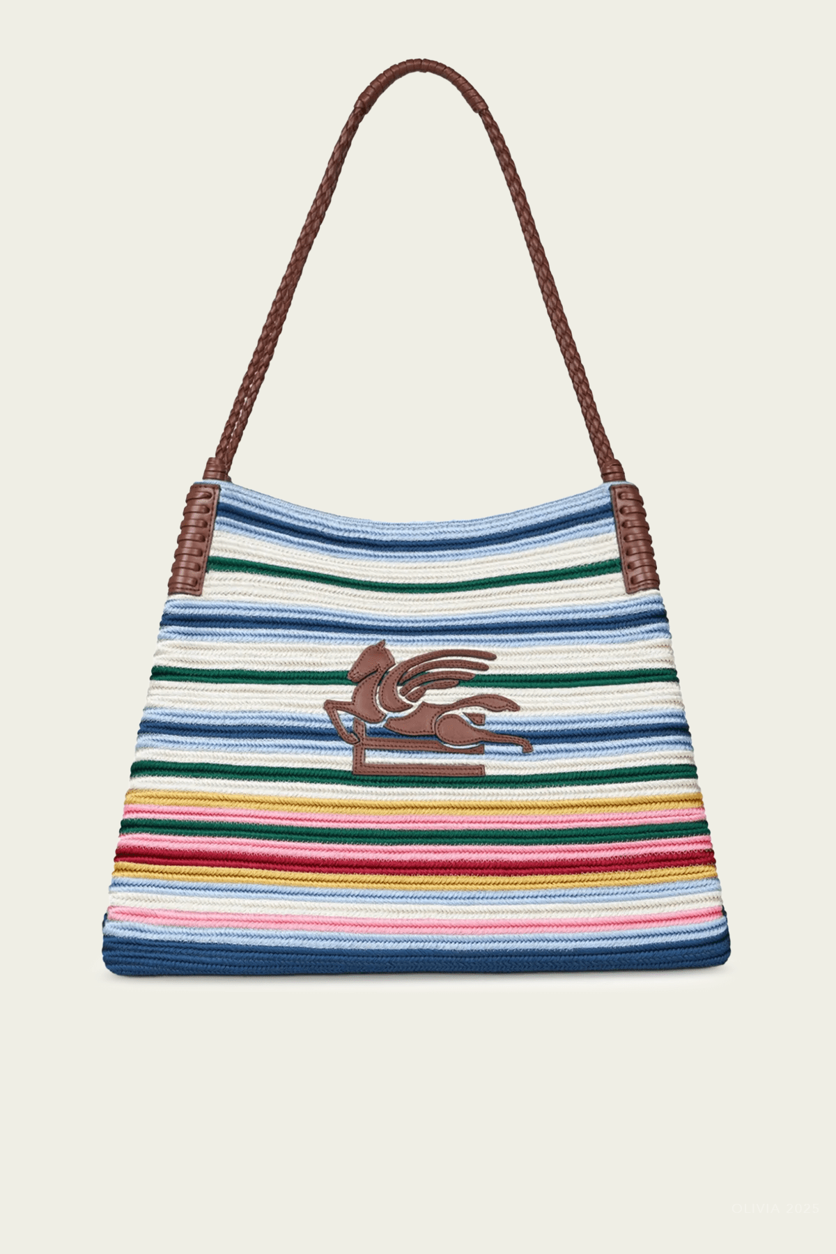 Medium Libra Fabric Tote Bag in Multicolor - shop - olivia.com