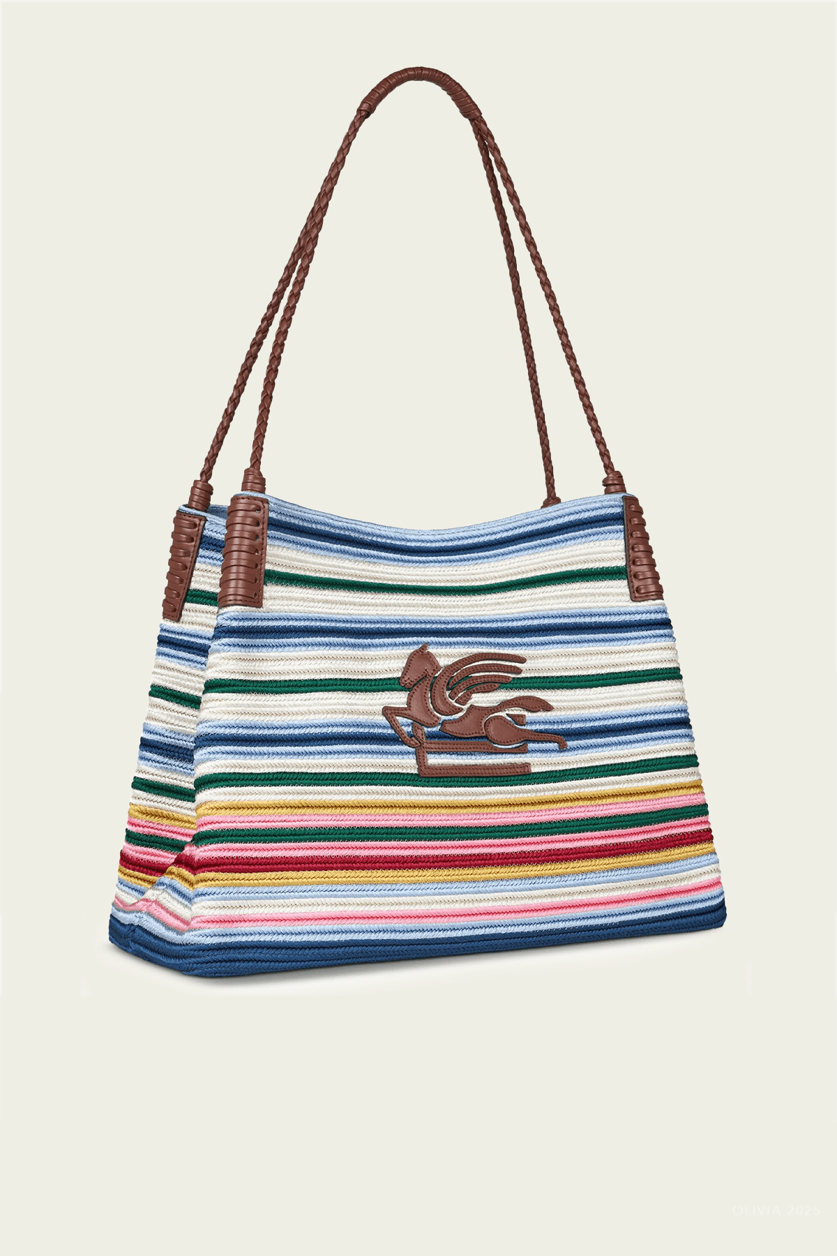 Medium Libra Fabric Tote Bag in Multicolor - shop - olivia.com
