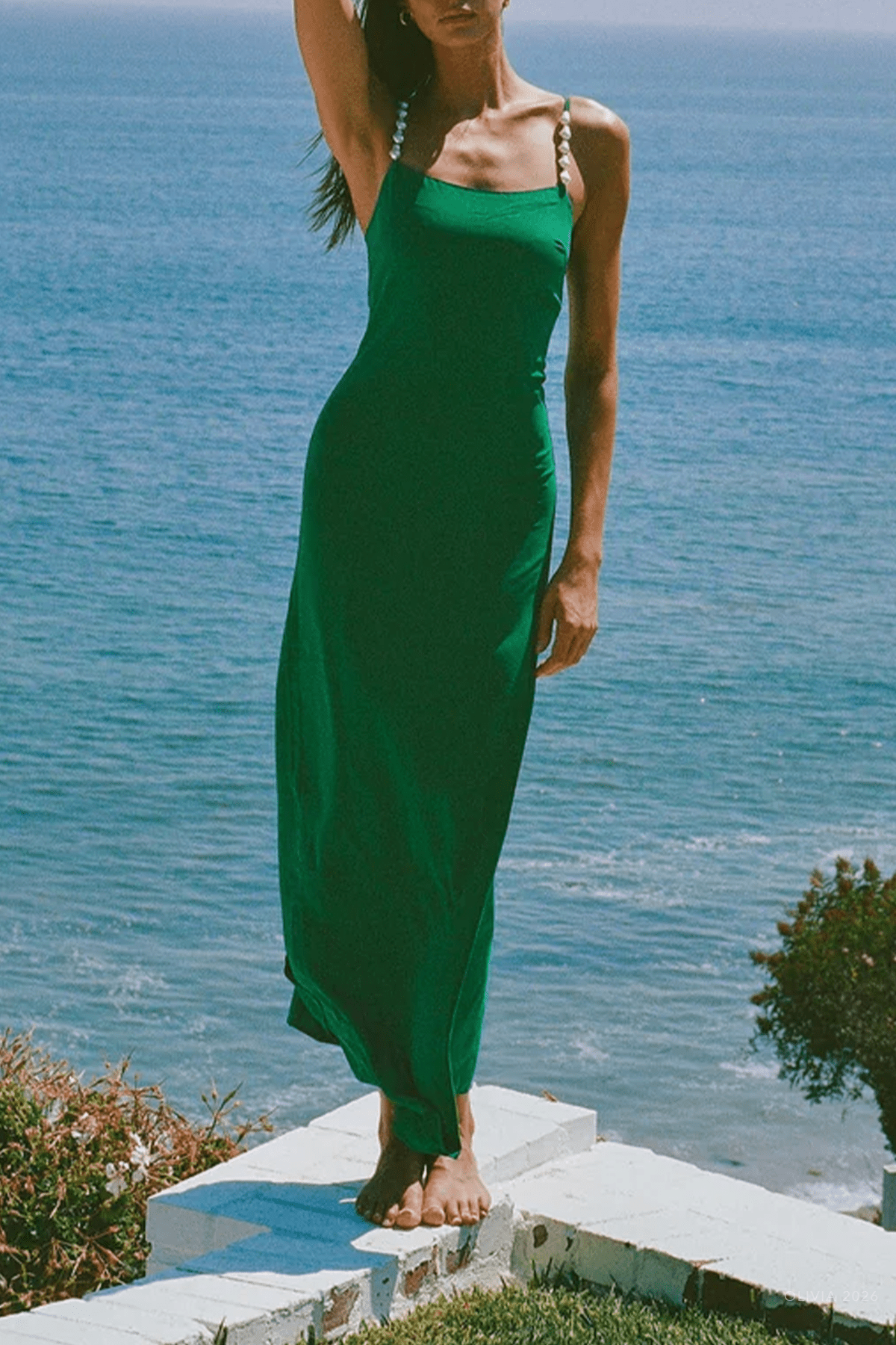 Melrose Maxi Dress in Jelly Bean - shop - olivia.com
