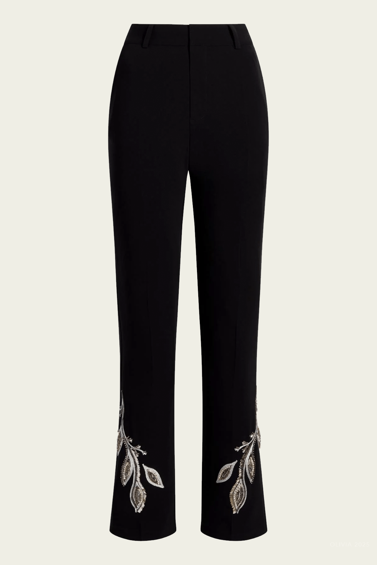 Metal Paisley Kerry Pant in Black - shop - olivia.com