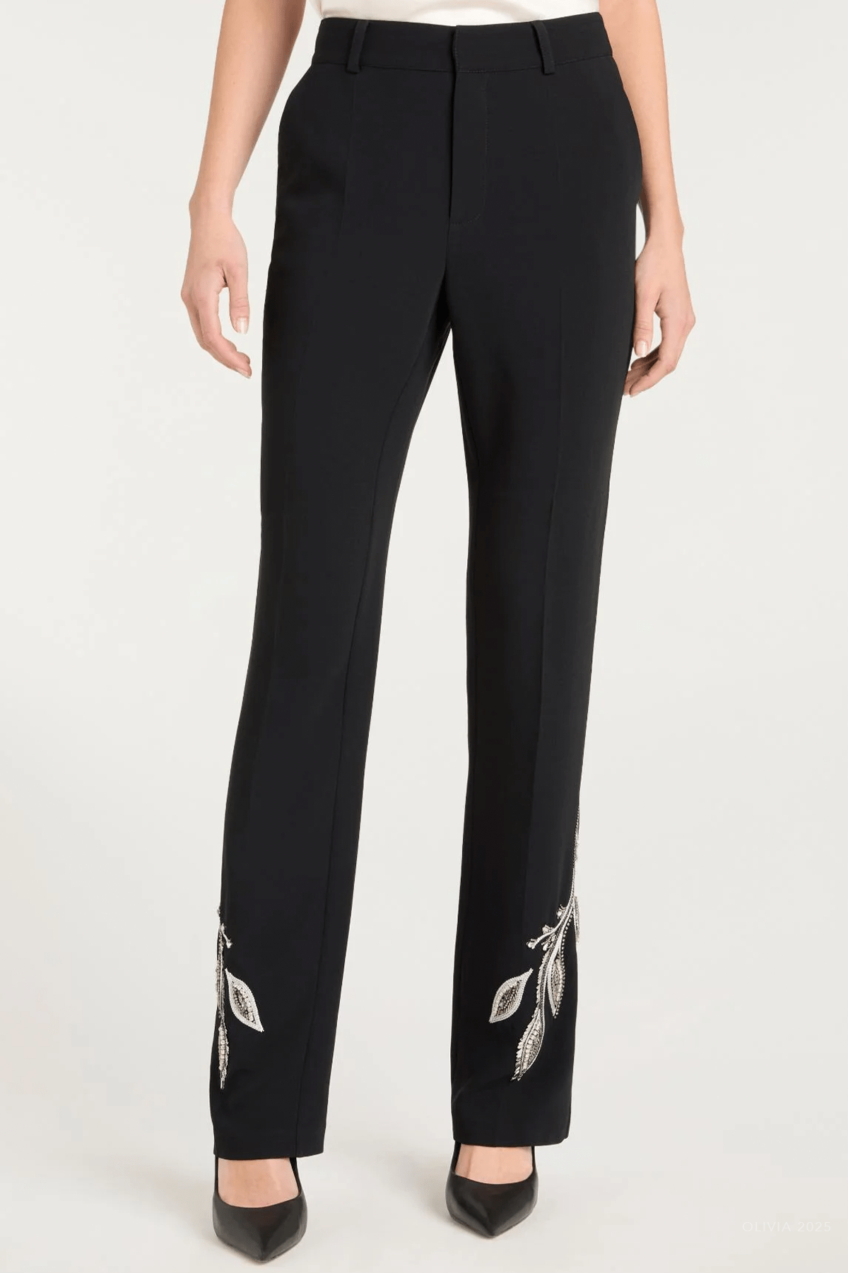 Metal Paisley Kerry Pant in Black - shop - olivia.com