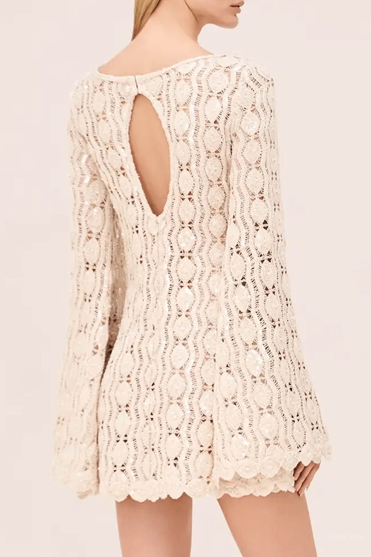 Micah Dress in Beaded Macrame - shop - olivia.com