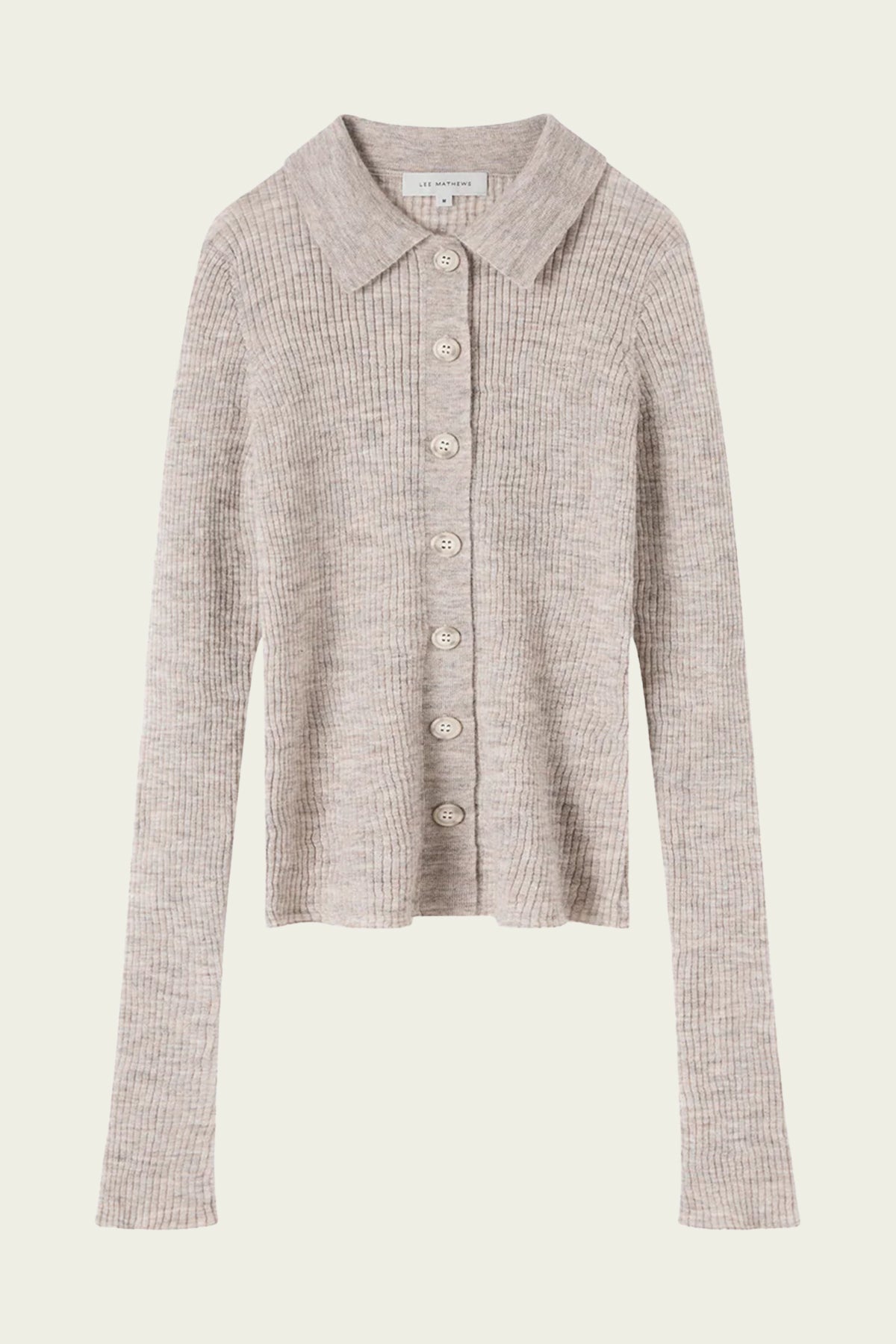 Mila Ribbed Cardigan in Hazel - shop-olivia.com