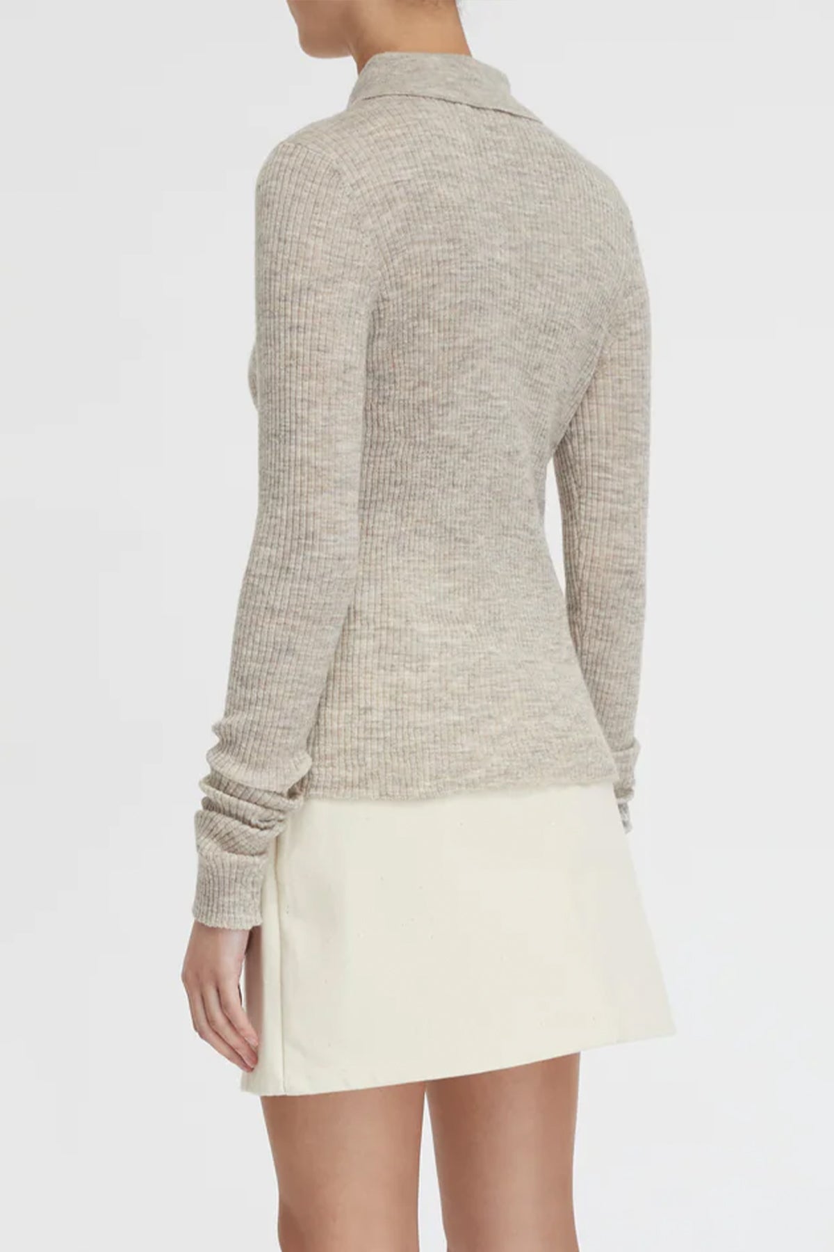 Mila Ribbed Cardigan in Hazel - shop-olivia.com