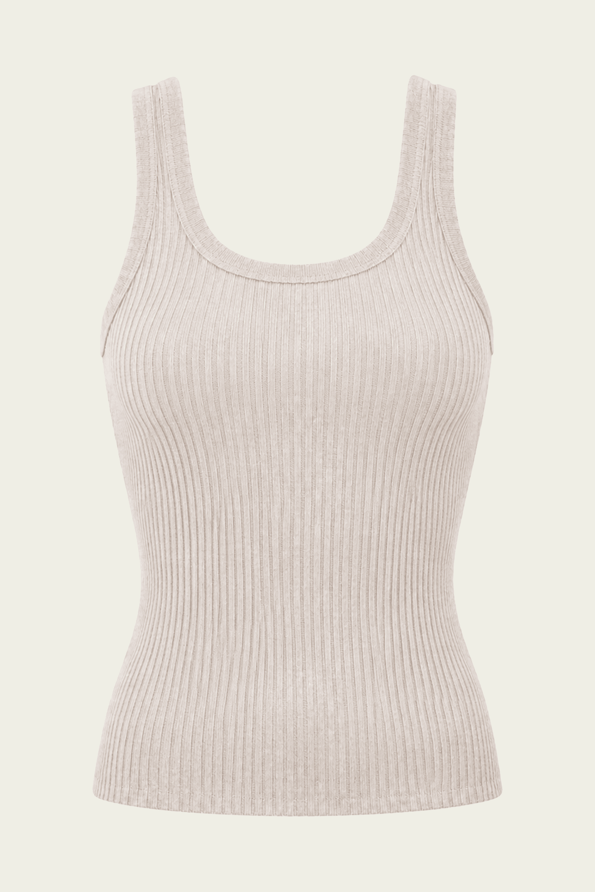 Military Rib Crop Tank in Flax - shop - olivia.com