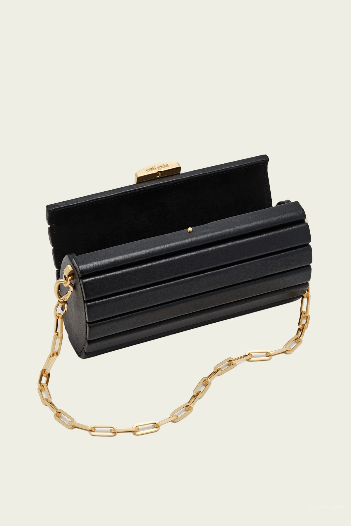 Mini Rolie Polie Clutch in Black - shop - olivia.com