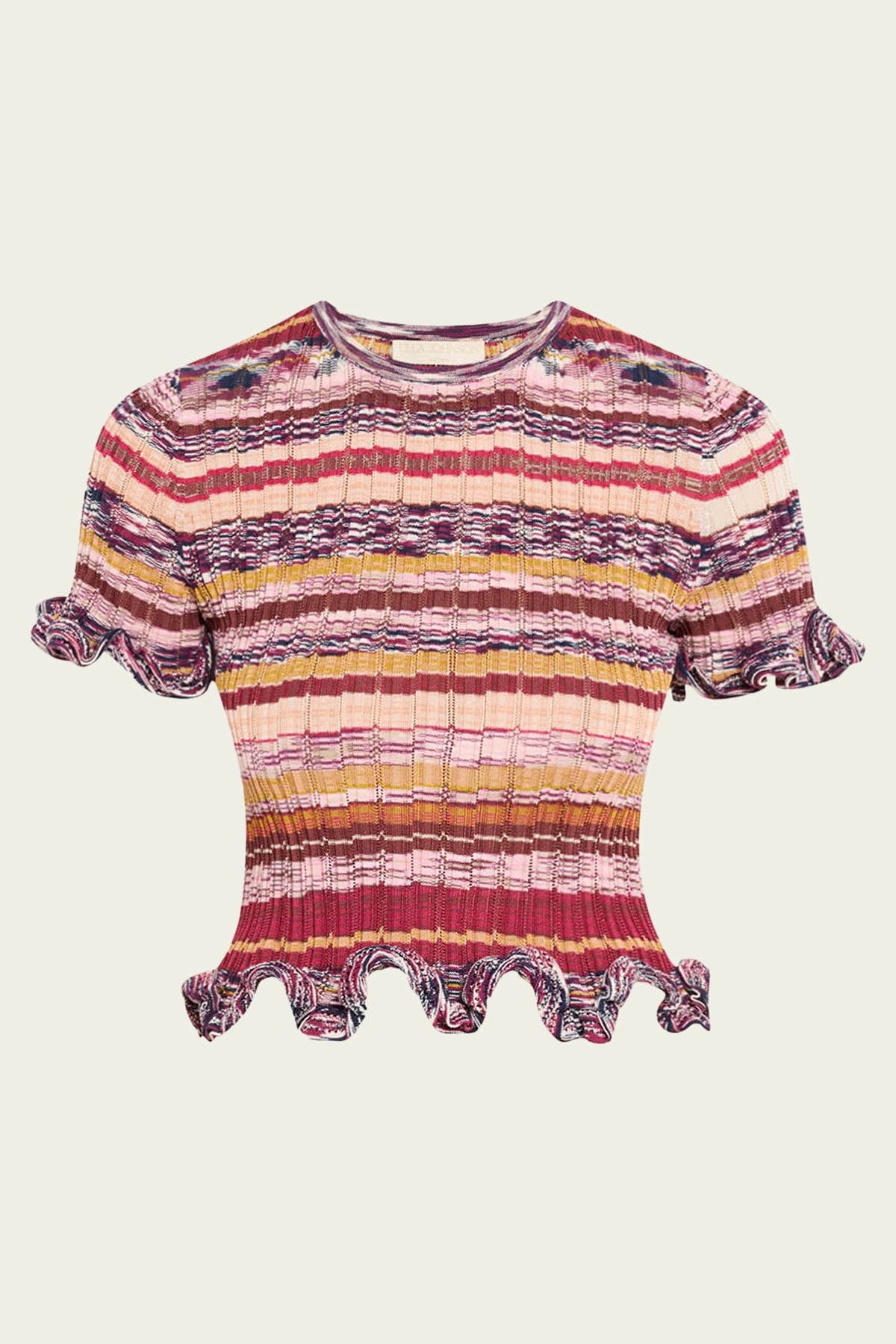 Miya Short Sleeve Knit Top in Prism - shop - olivia.com