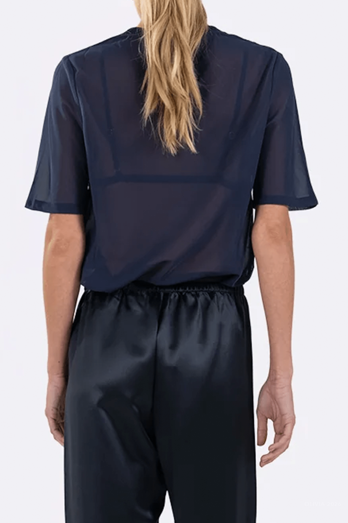 Naomi Tee in Navy - shop-olivia.com