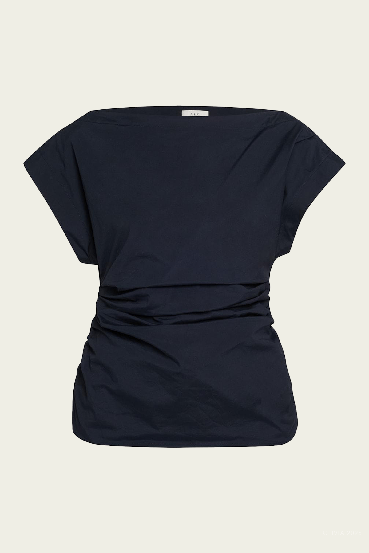 Nara Off Shoulder Top in Evening Blue - shop - olivia.com
