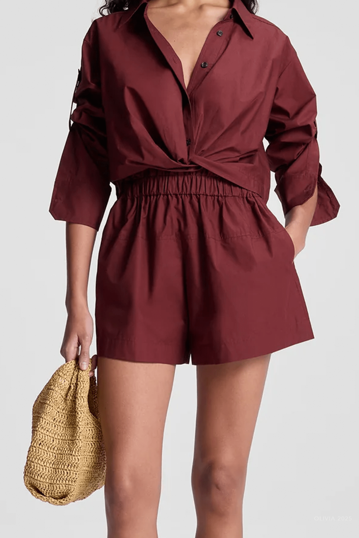 Nate Cotton Short in Dark Bosco - shop - olivia.com