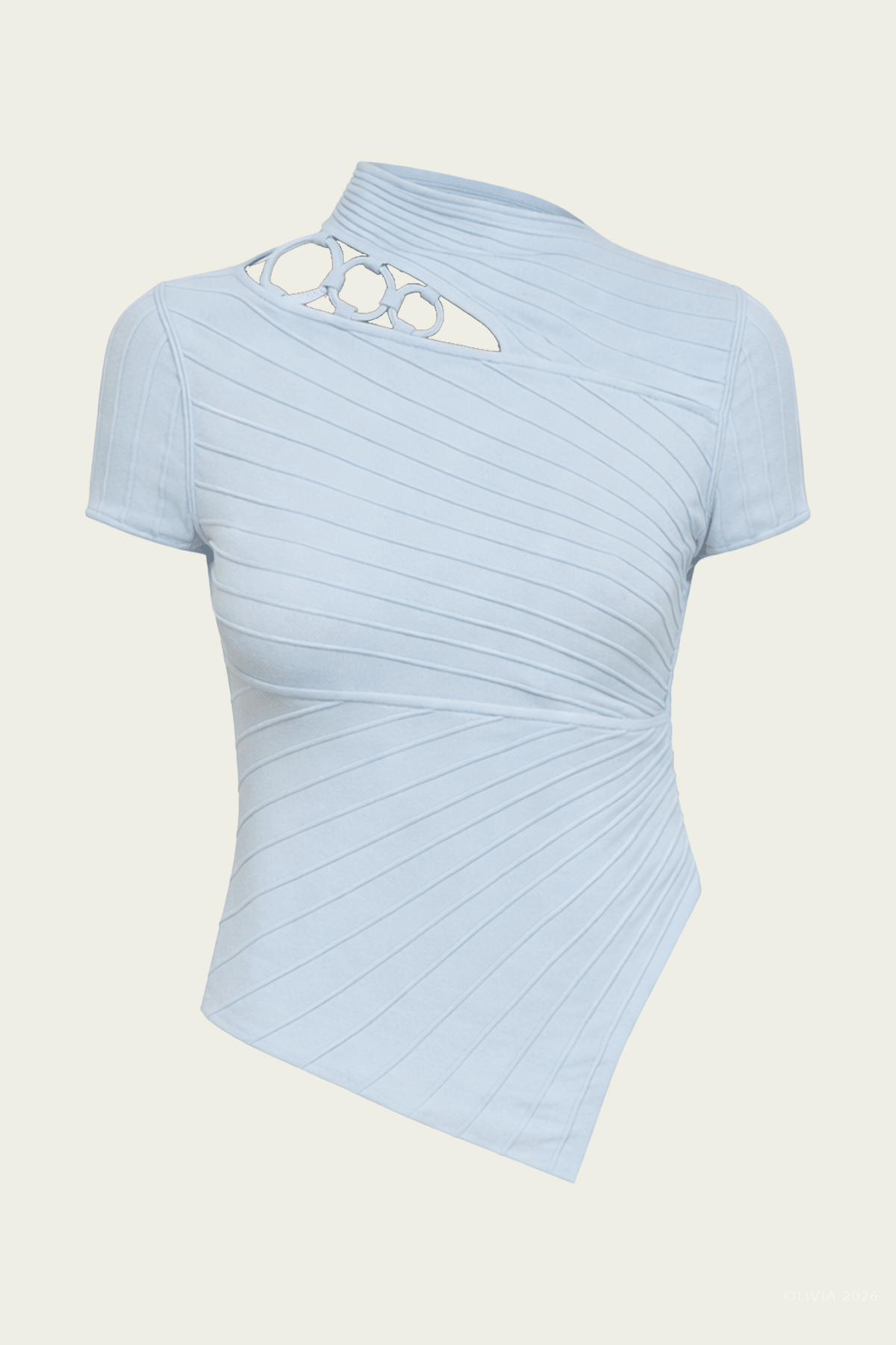 Nessi Knit Top in Coastal - shop - olivia.com