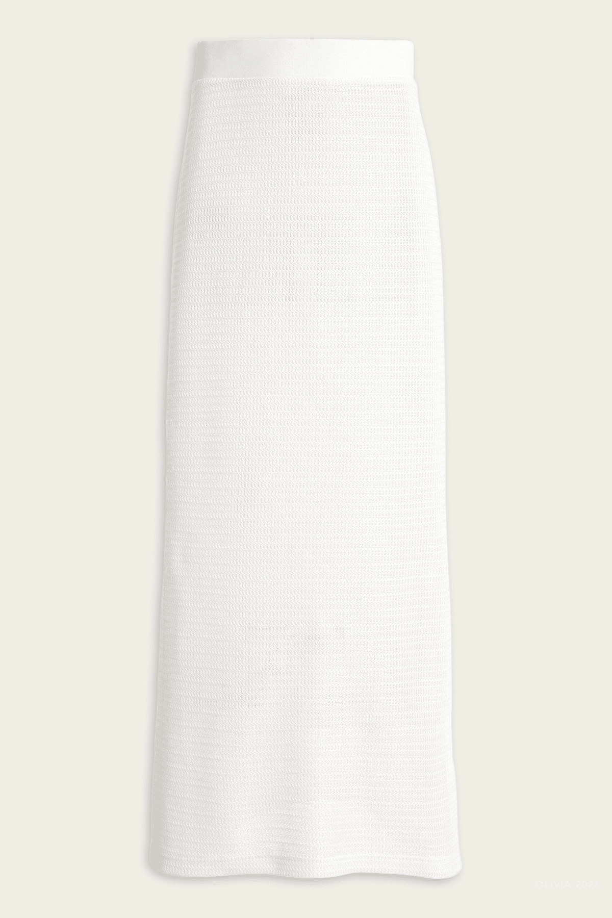 Nicky Midi Skirt in White - shop - olivia.com