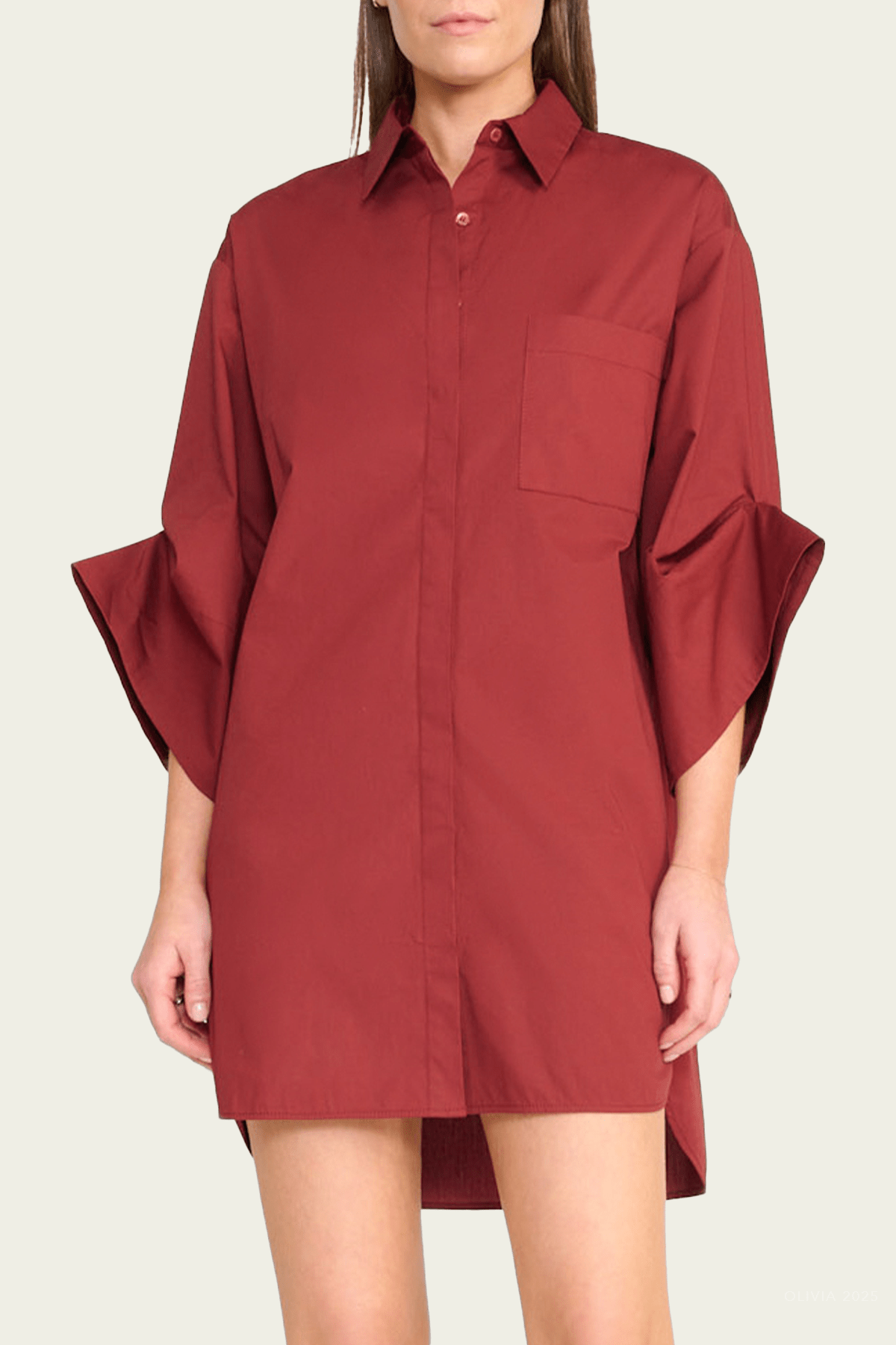 Nico Dress in Sangria - shop - olivia.com