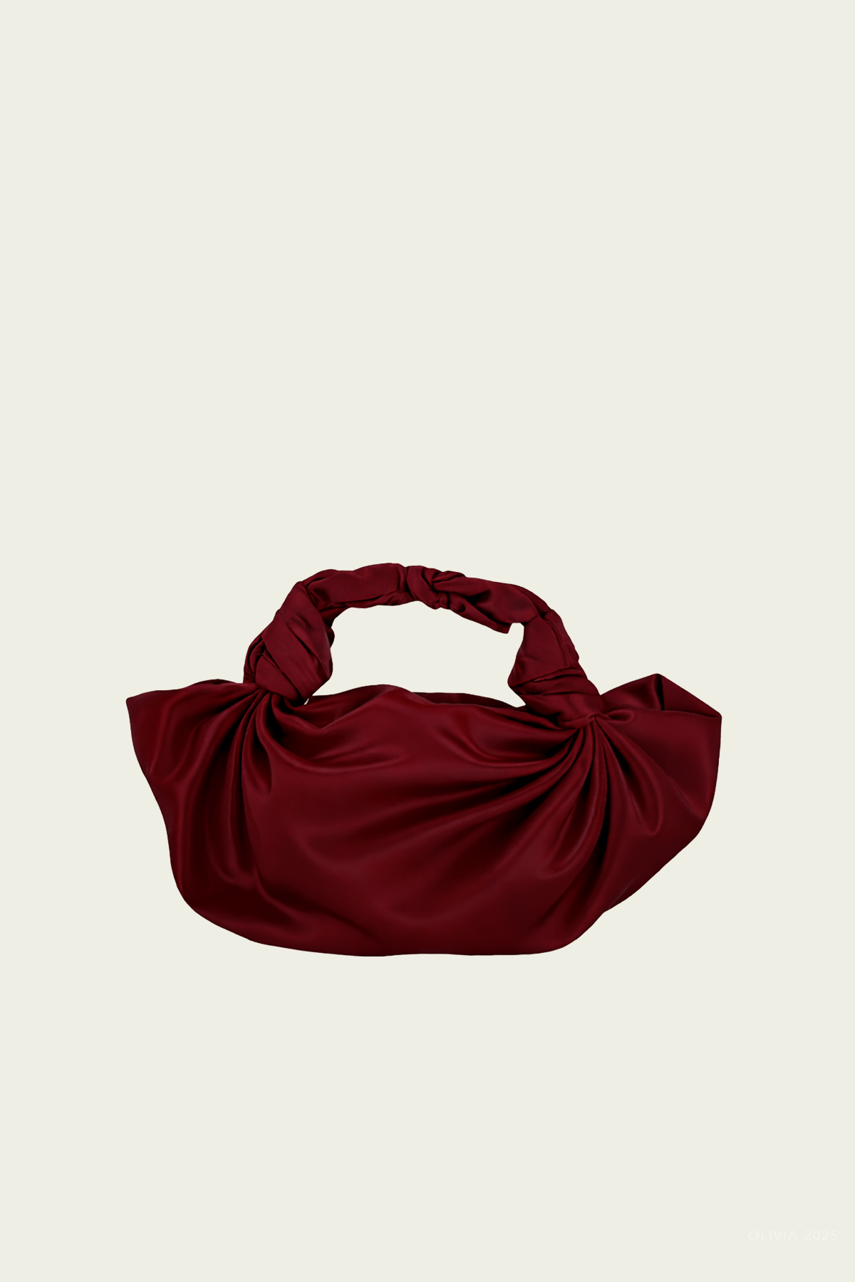NLA Silk Knot Bag in Merlot - shop - olivia.com