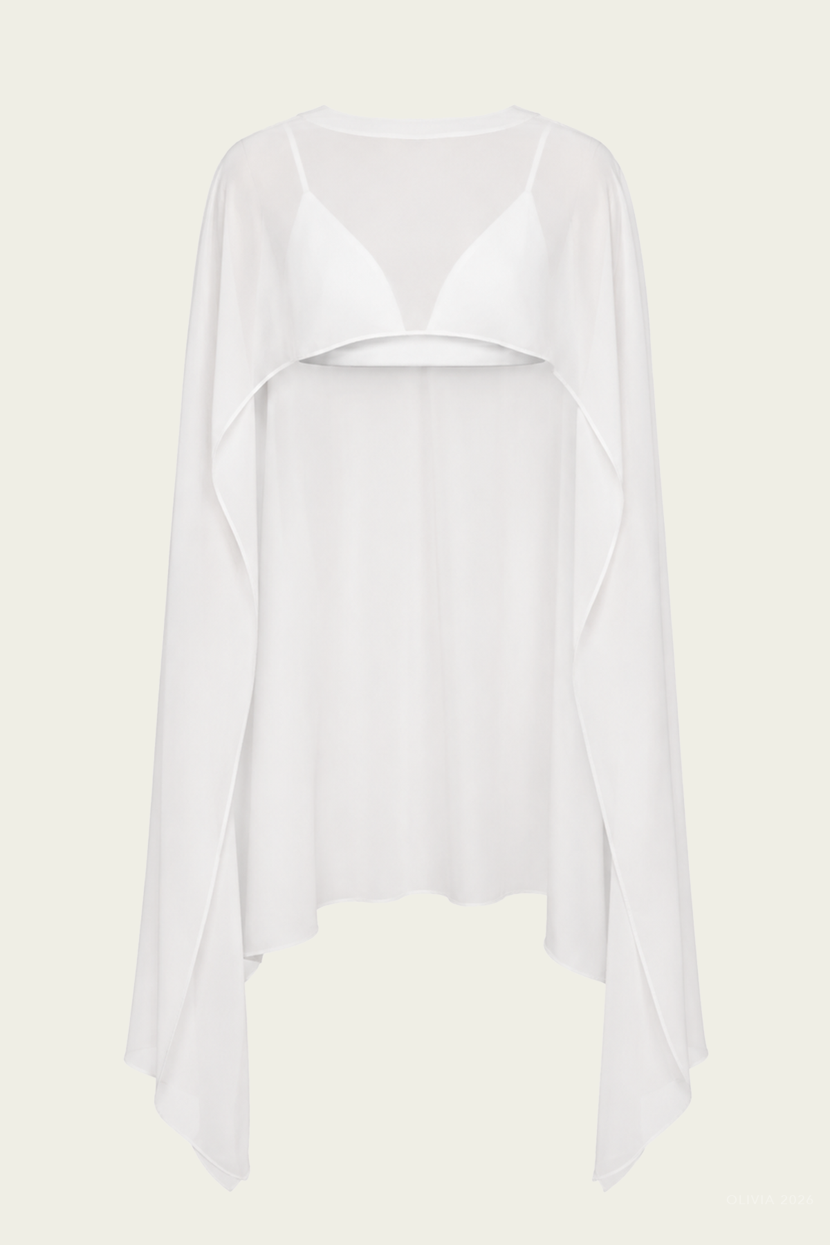 Chiara Silk Top in Ivory
