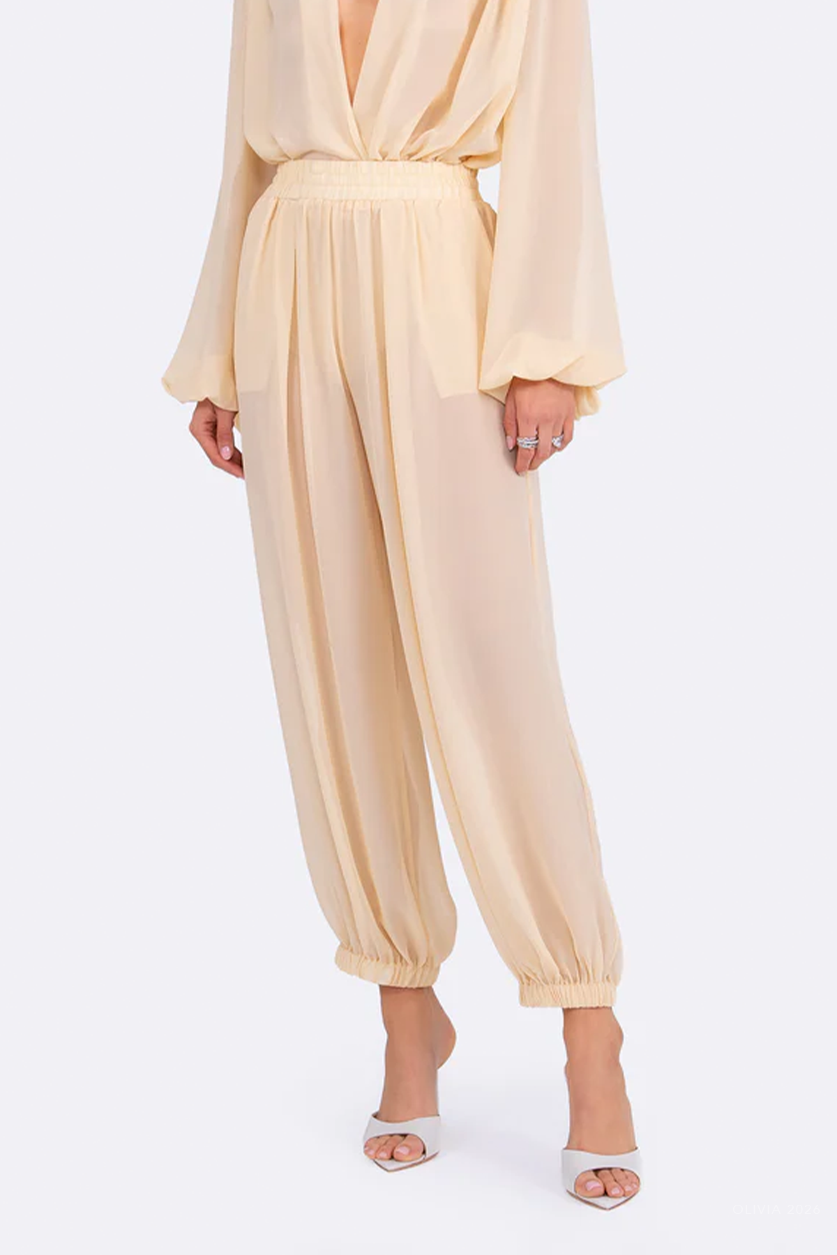Alba Pant in Wheat