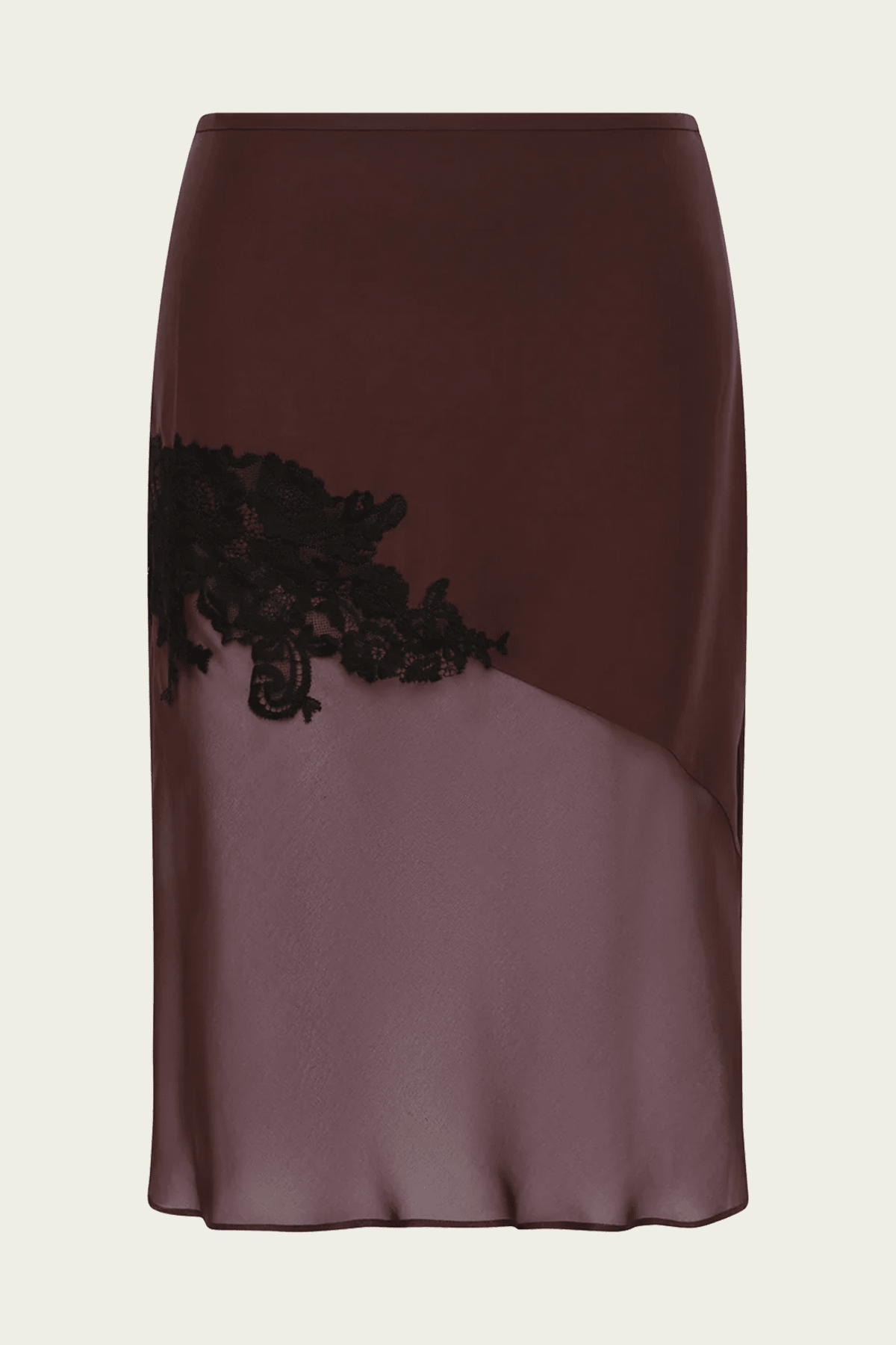 Noria Midi Skirt in Dark Plum - shop-olivia.com