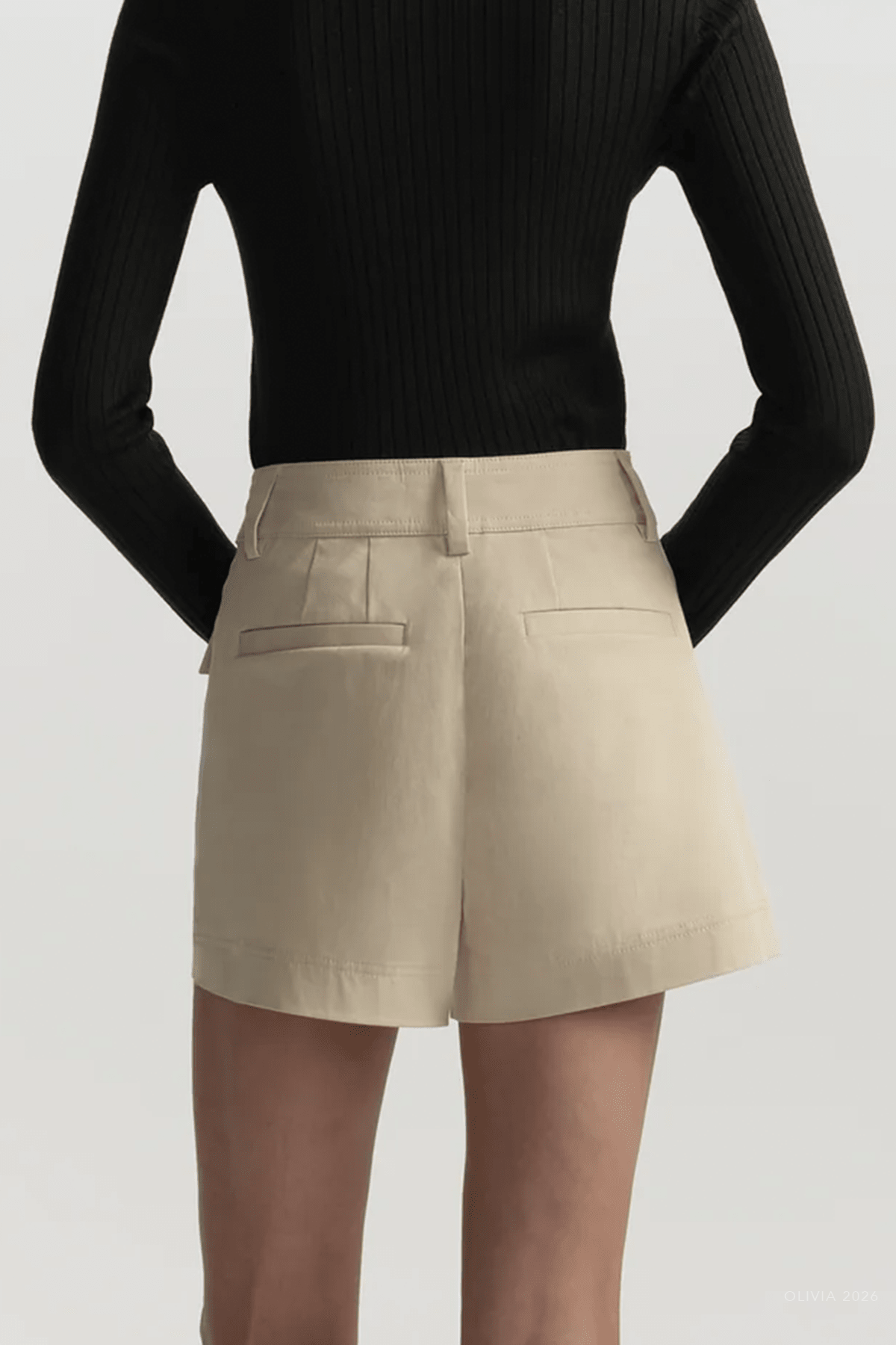 Oakley Stretch Cotton Short in Crema Dolce - shop - olivia.com