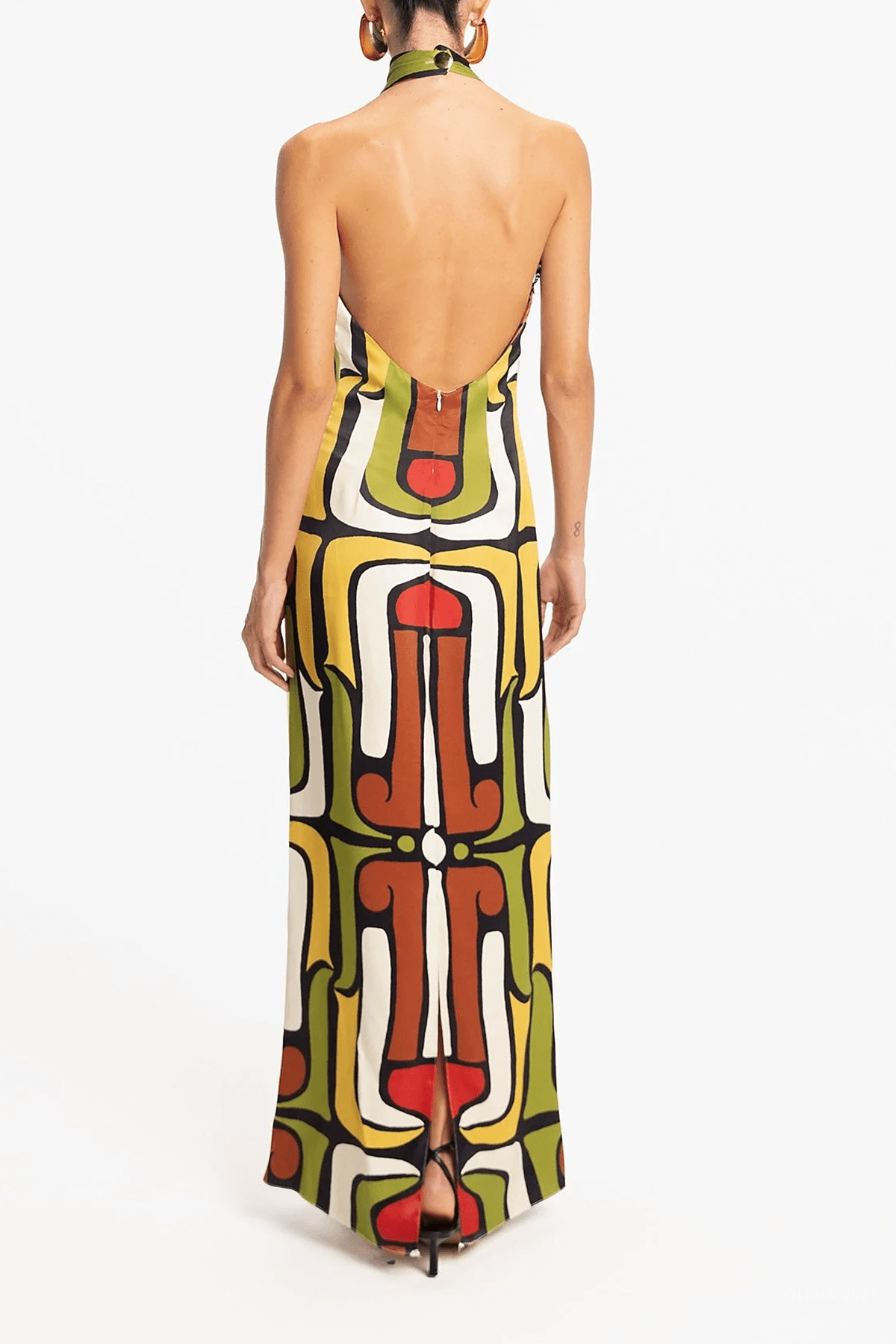 Oliviera Dress in Baroco Multi - shop - olivia.com