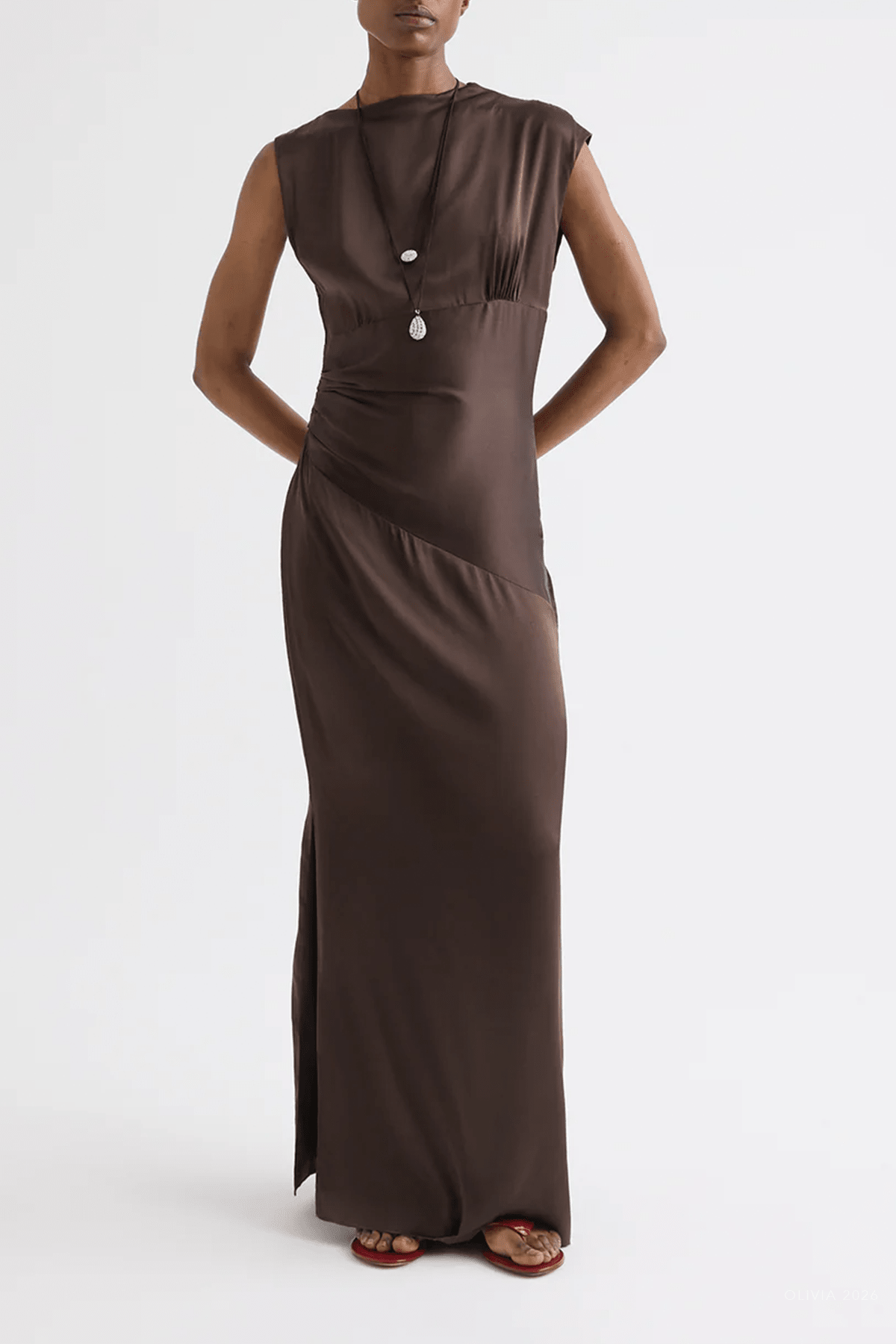 On The Side Dress in Delicioso - shop-olivia.com