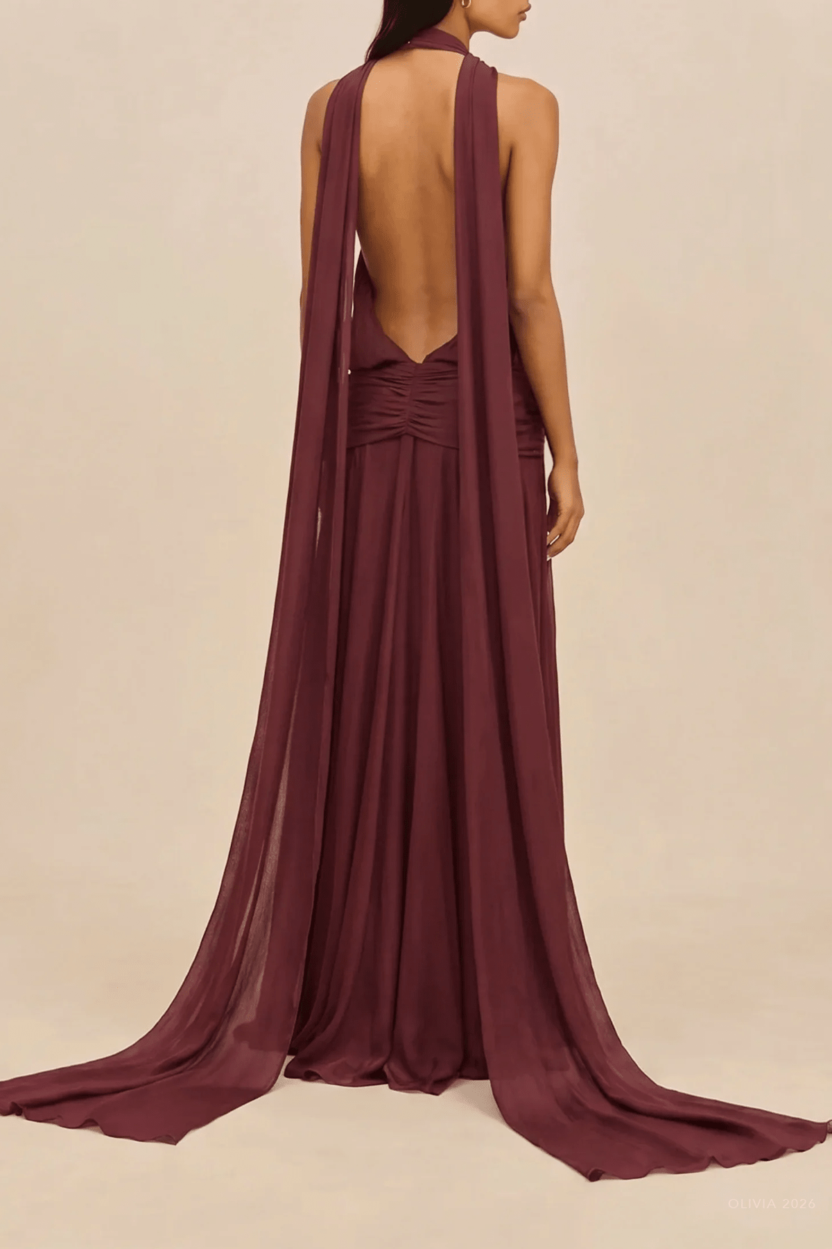Ophalia Gown in Winter Plum - shop-olivia.com