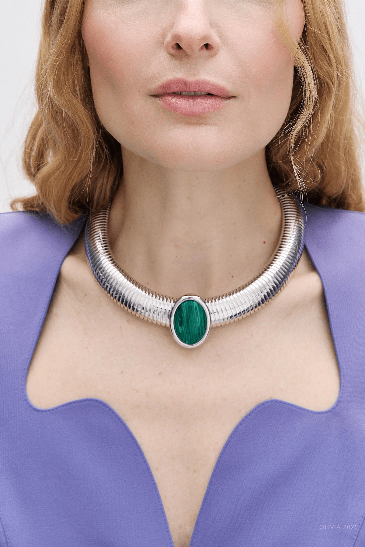 Opyum Necklace in Silver Green - shop - olivia.com