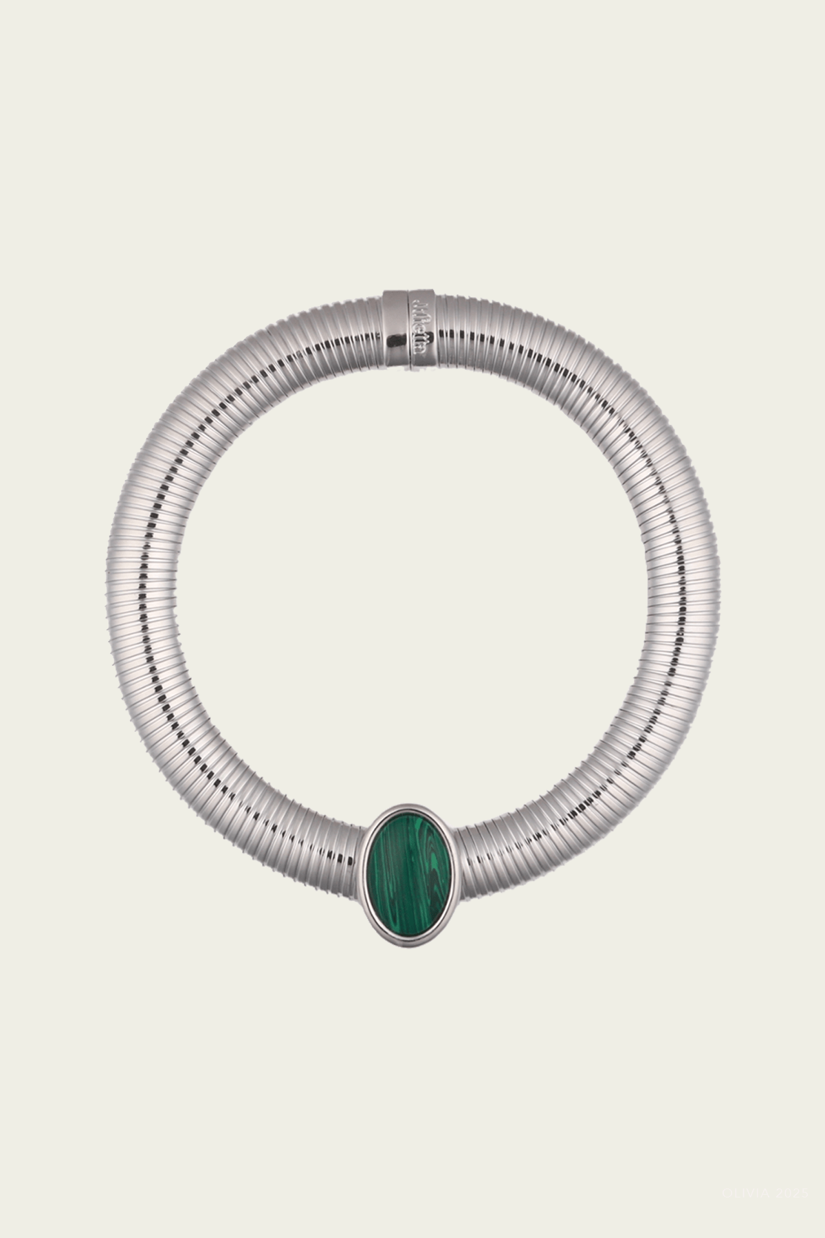 Opyum Necklace in Silver Green - shop - olivia.com