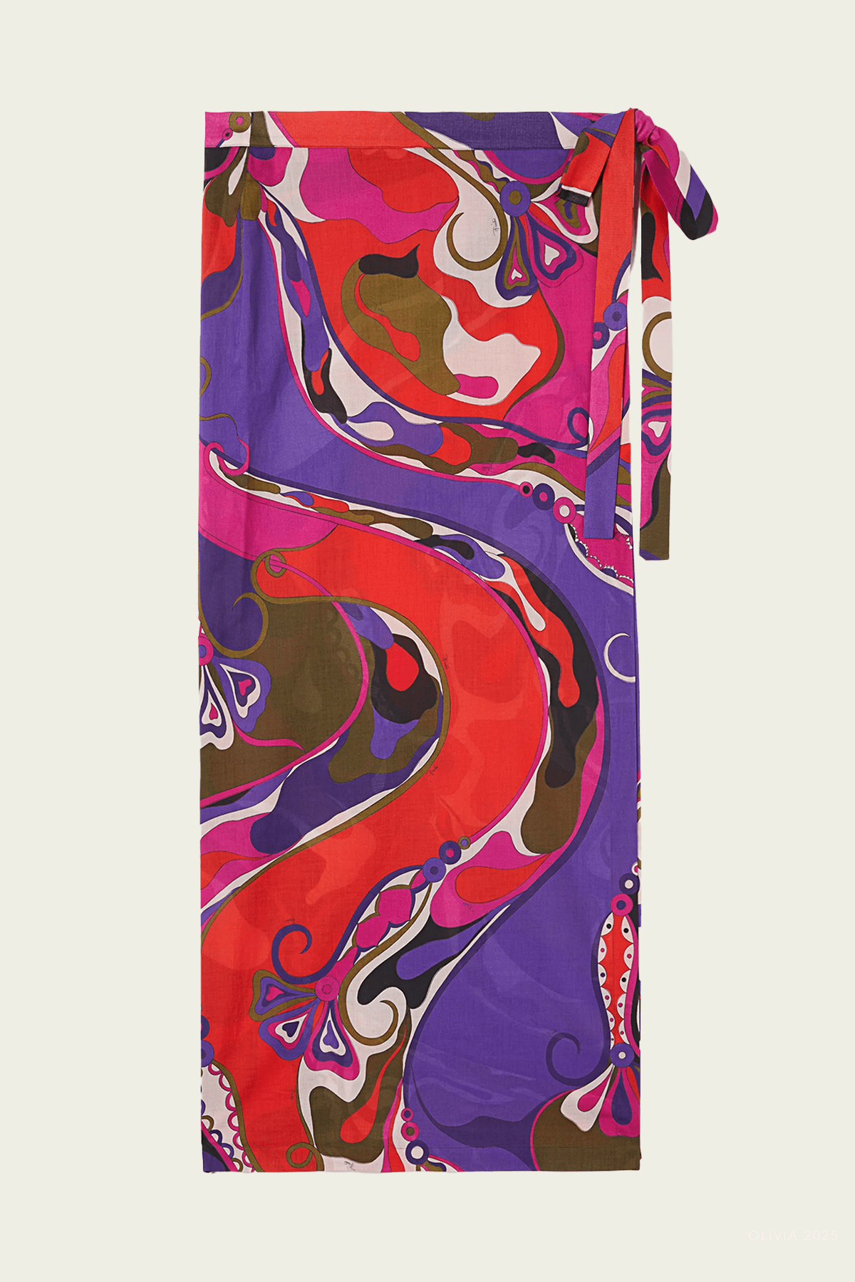 Orchidee - Print Pareo Skirt in Multicolor - shop - olivia.com