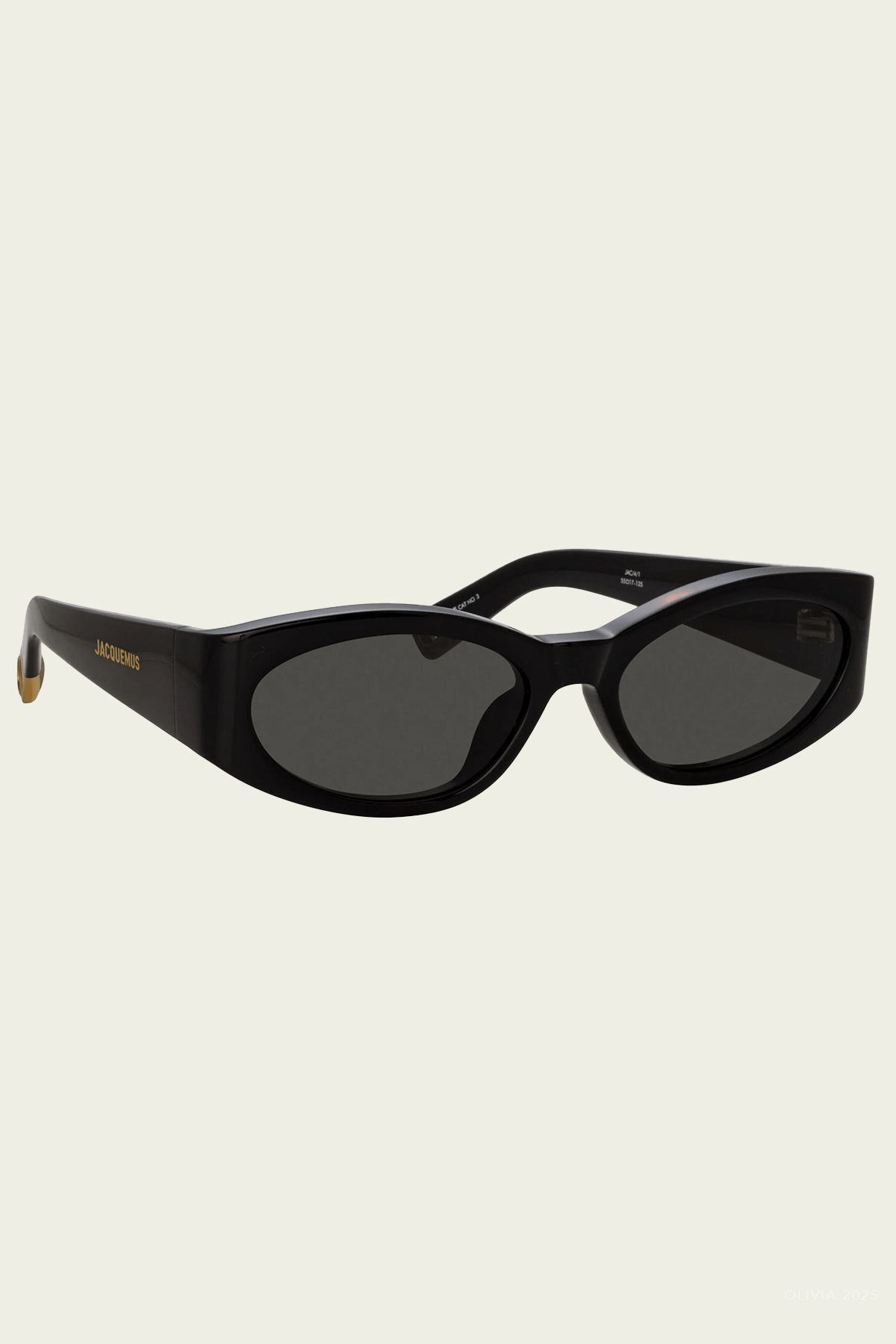 Ovalo Oval Sunglasses in Black - shop - olivia.com
